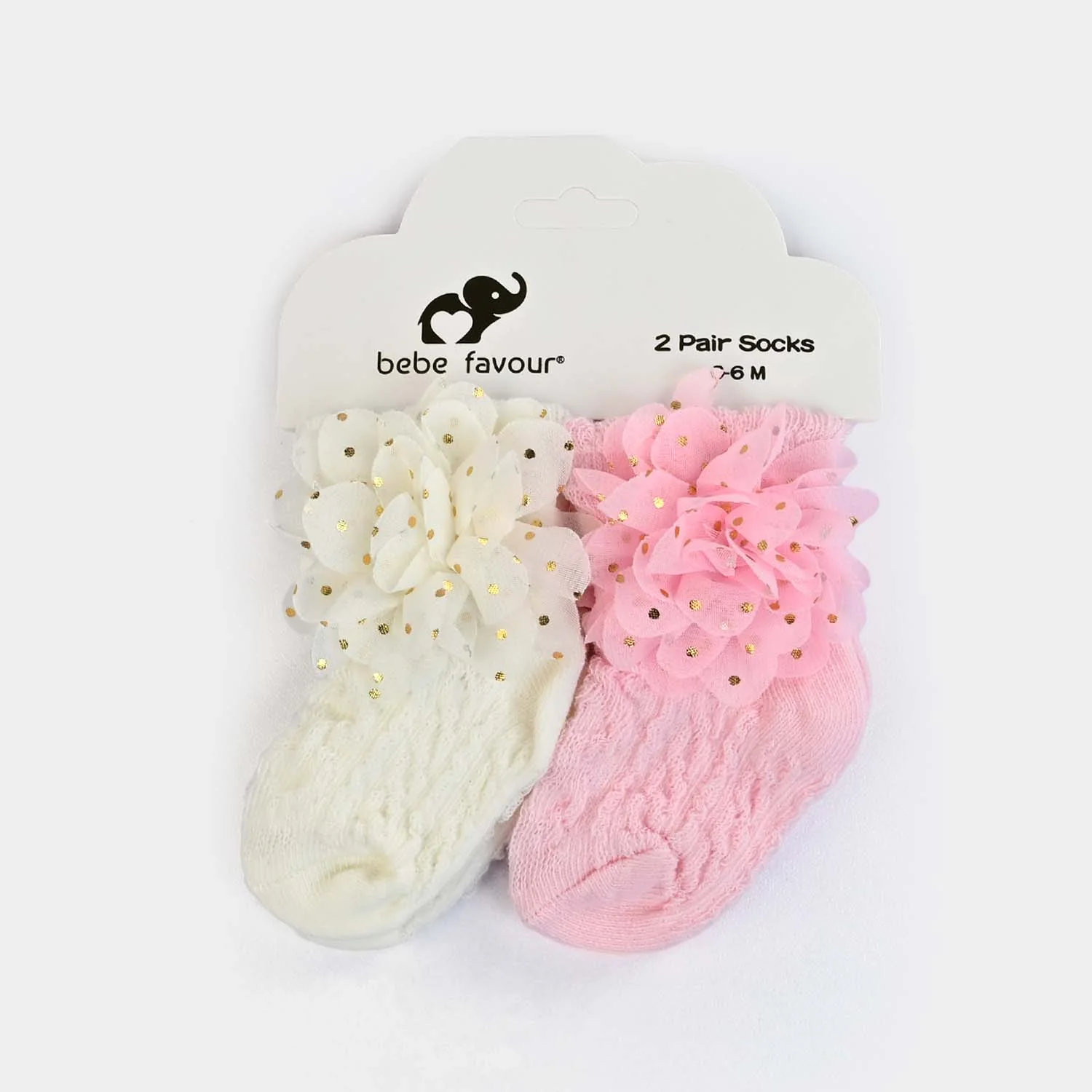 BABY 2 PAIR SOCKS | 0-6M - Image 2