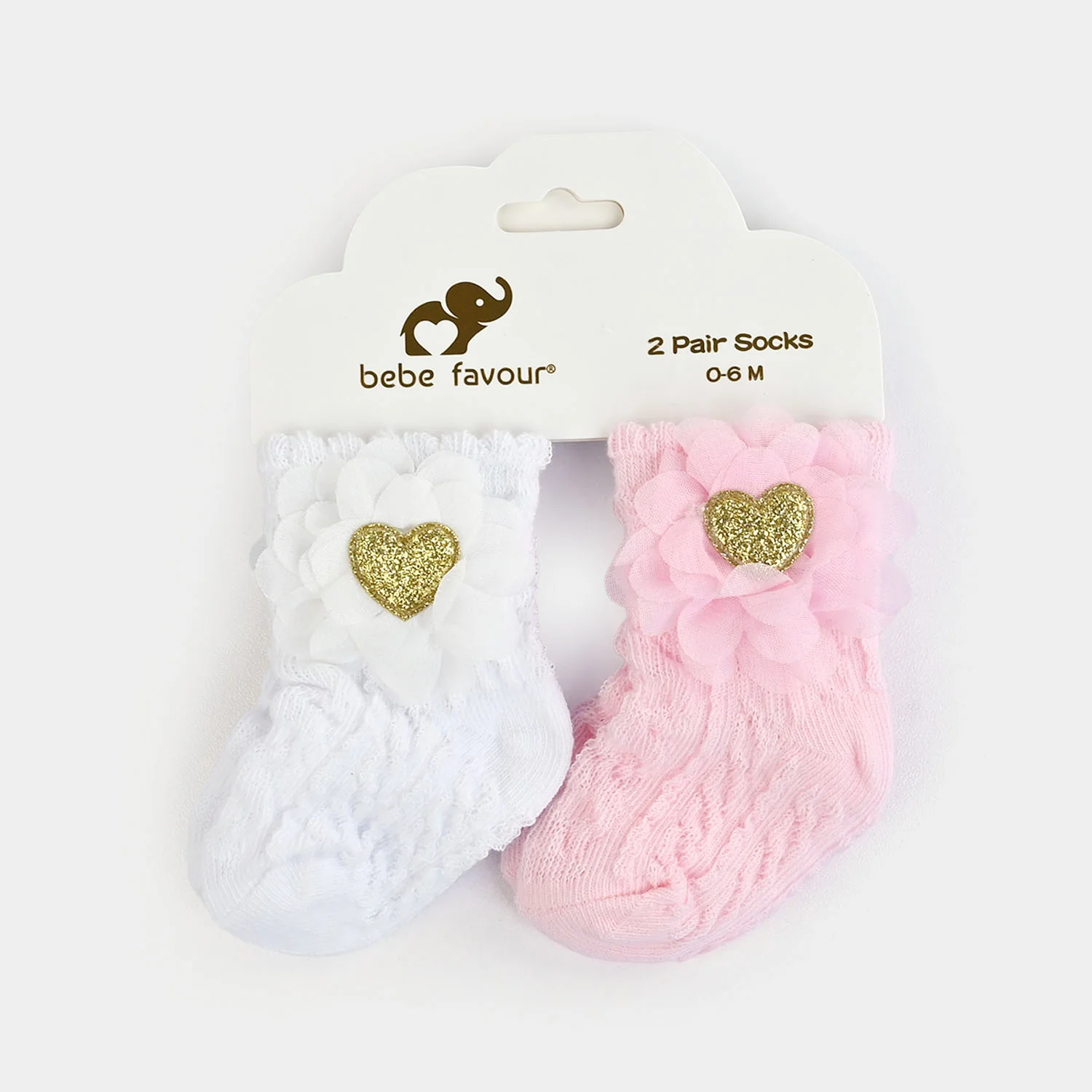 BABY 2 PAIR SOCKS | 0-6M - Image 3
