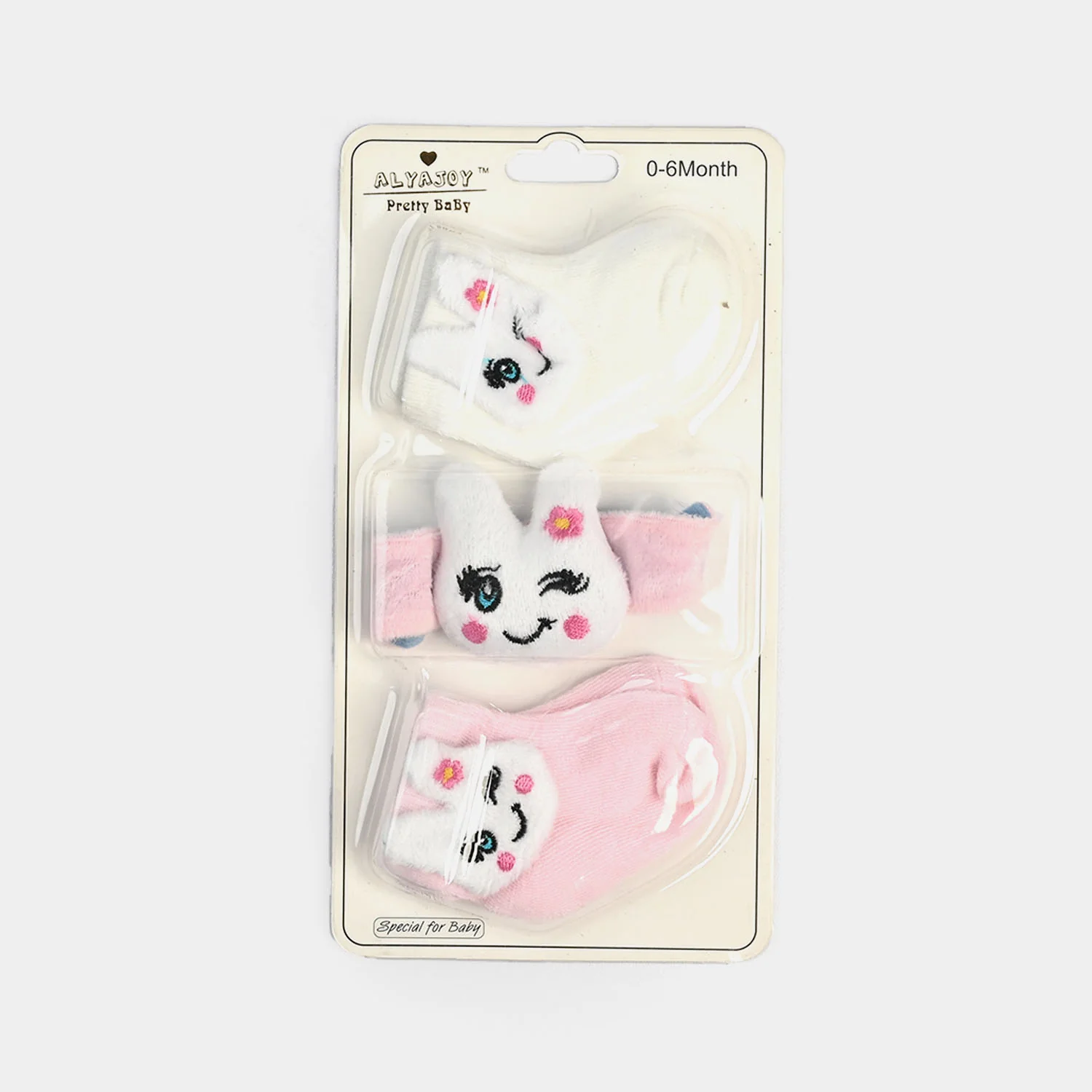 Baby Socks & Wrist Rattle Band Set – 6 Months - Image 2