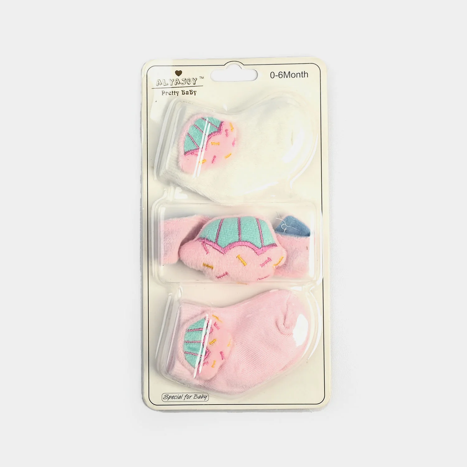 Baby Socks & Wrist Rattle Band Set – 6 Months - Image 2