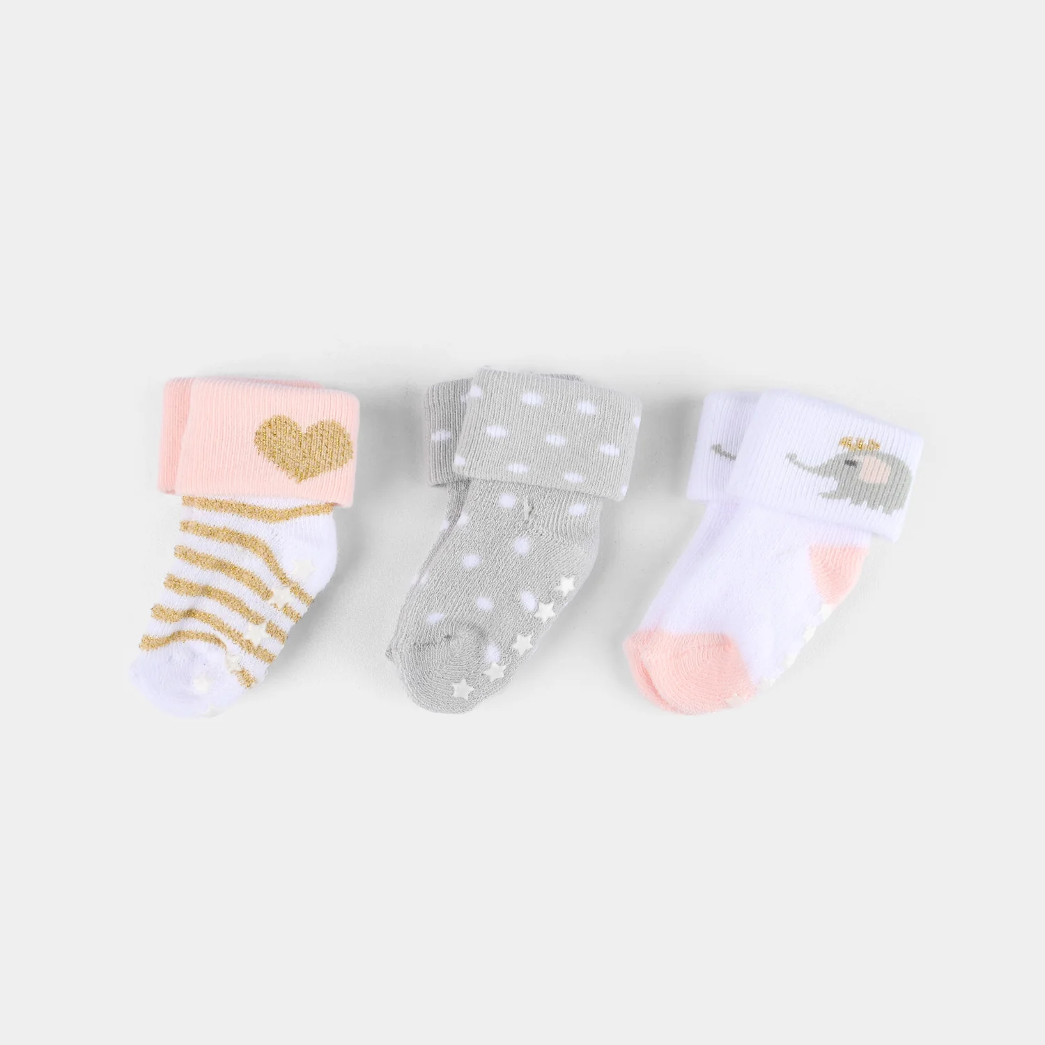 Infant Baby Socks 0-6M-3Pk