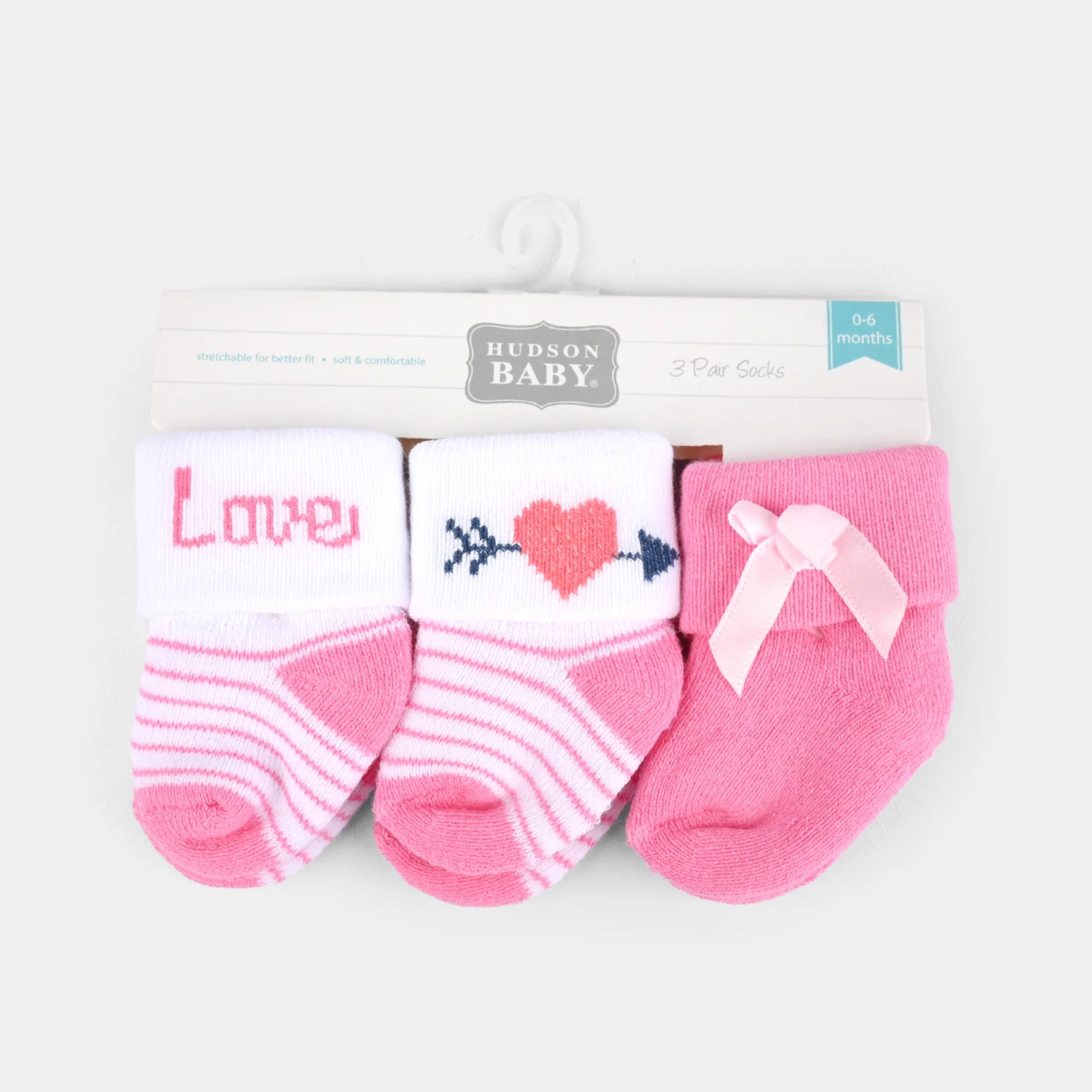 Infant Baby Socks 0-6M-3Pk - Image 2