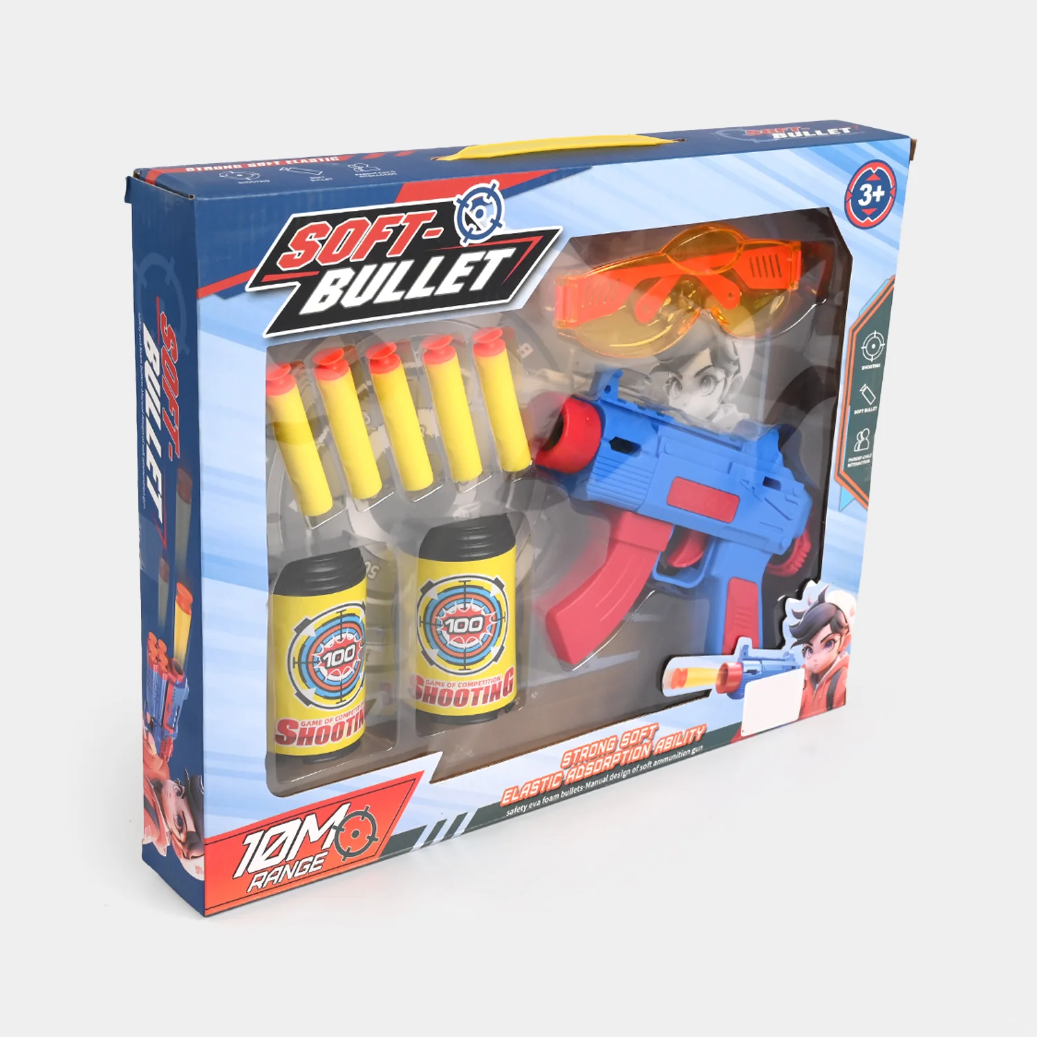 Soft foam dart blaster with protective go - Image 3
