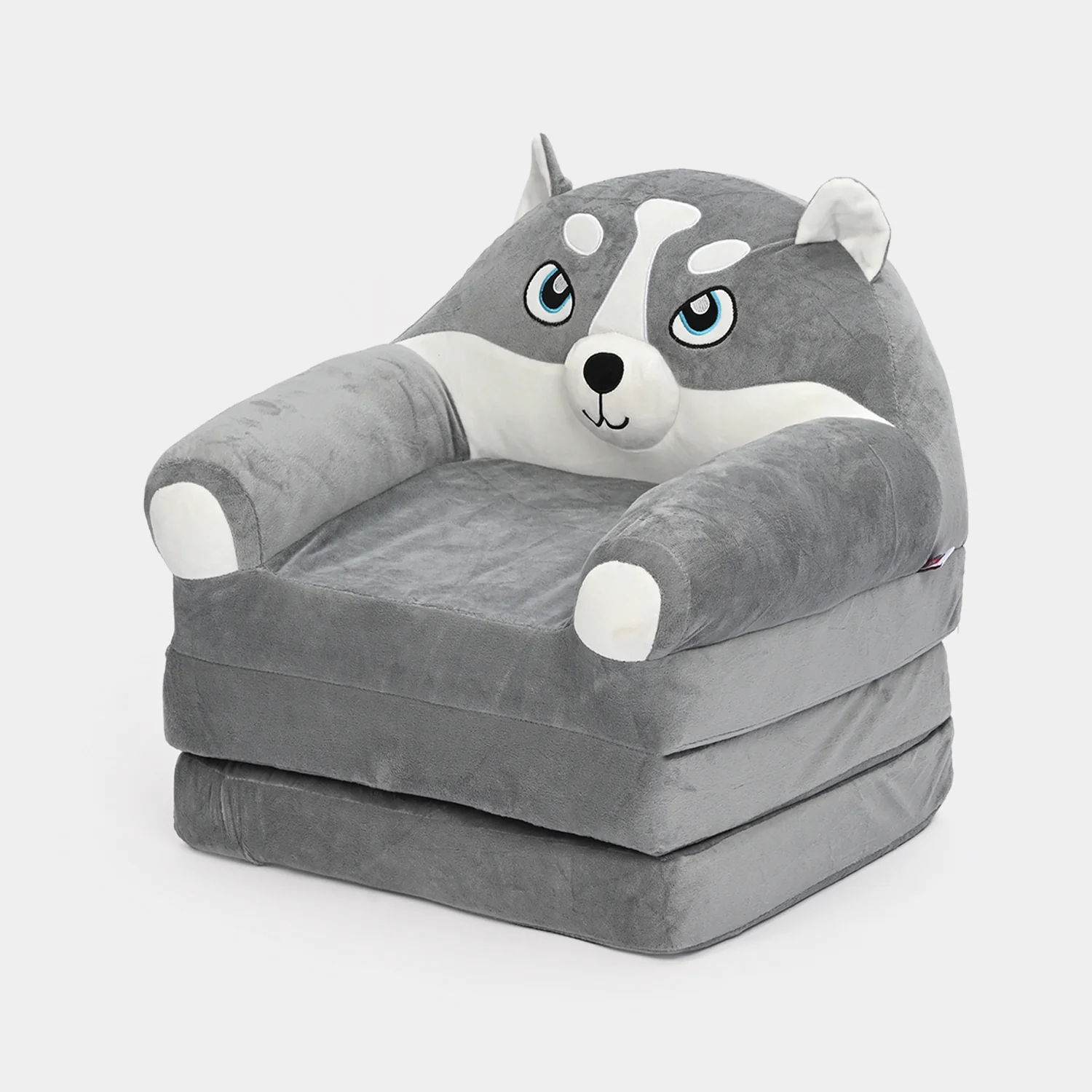 Adorable Kids Foldable Sofa Seat - 18M+ | 547-Gray