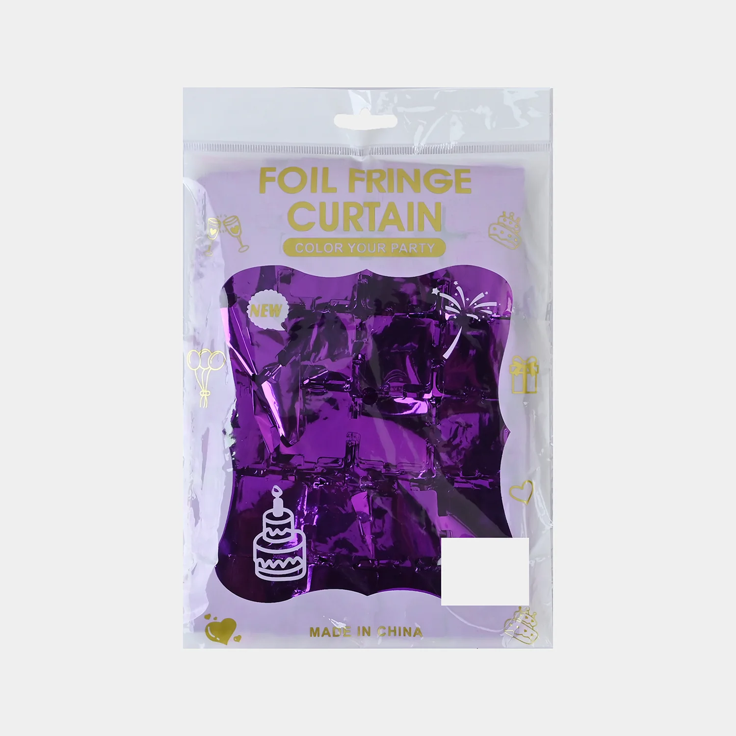 Square Shape Foil Fringe Curtain - Image 3