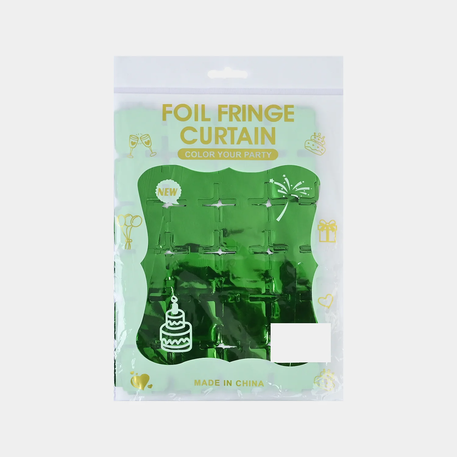 Square Shape Foil Fringe Curtain - Image 3