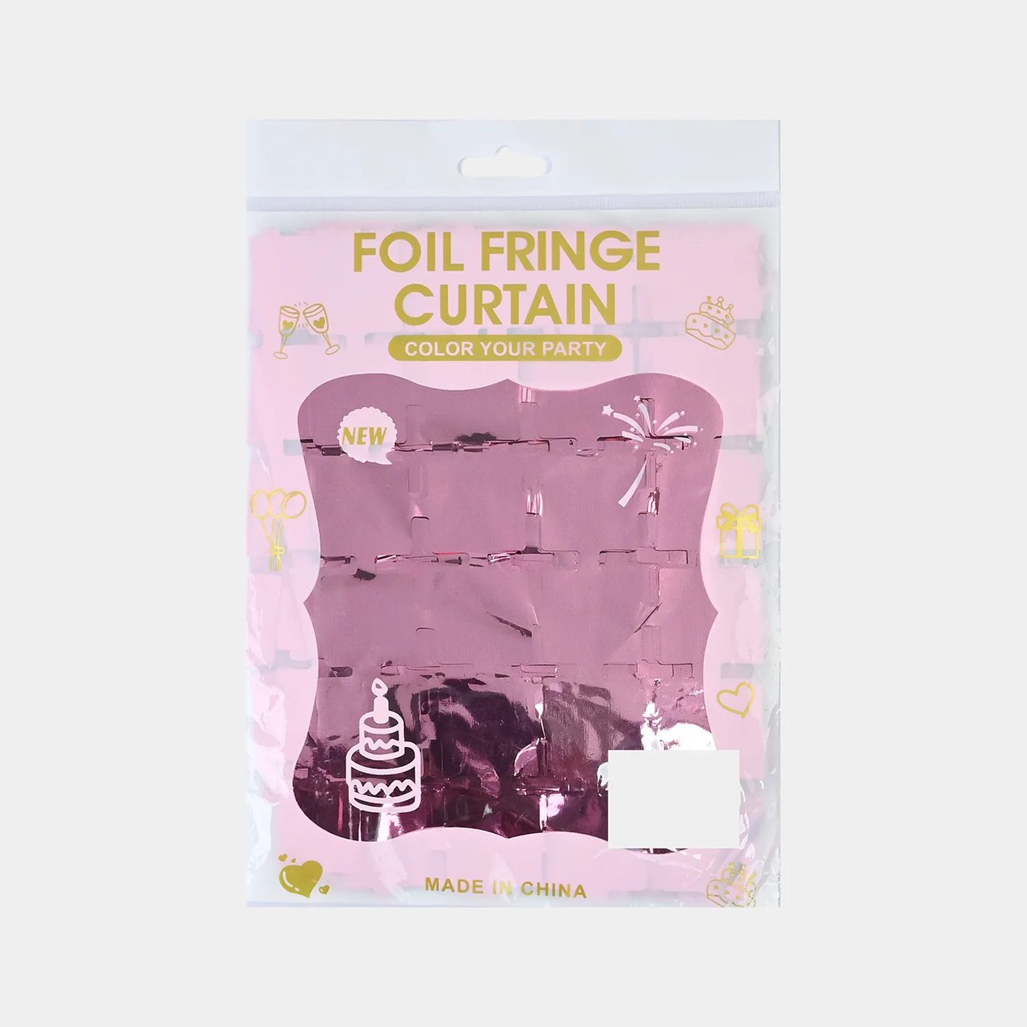 Square Shape Foil Fringe Curtain - Image 3