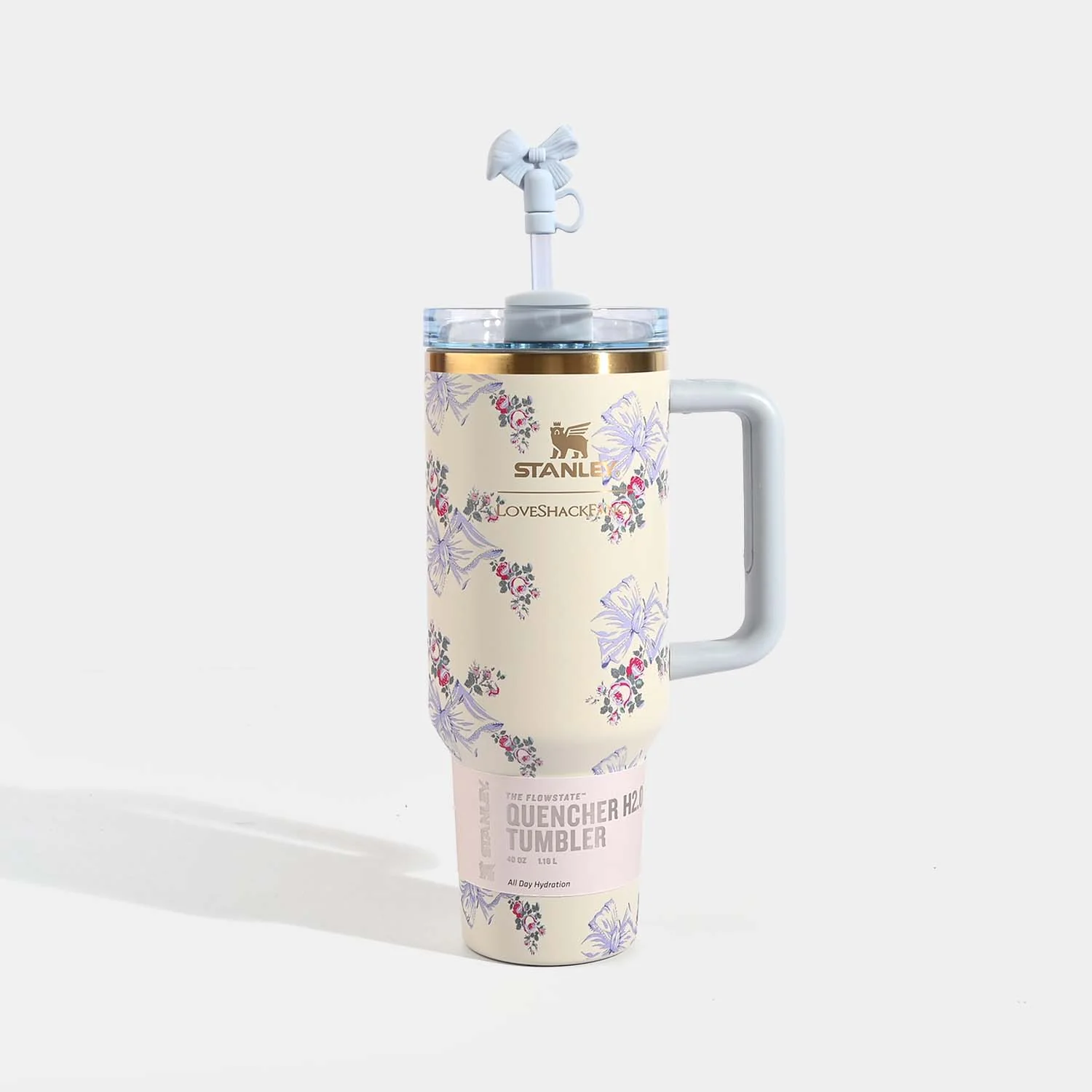 Kids Quencher Floral Design Tumbler 40OZ Love Shake Gift - Image 4