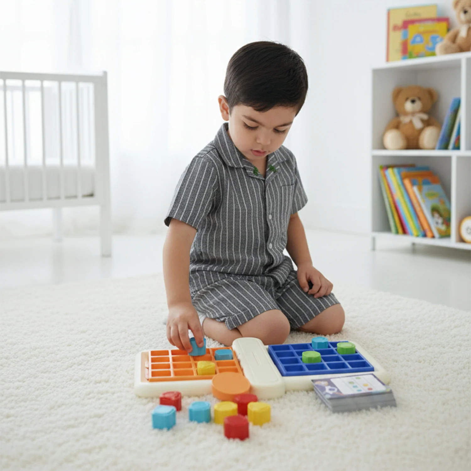 Planetary Geometry Matching Flip Board Game