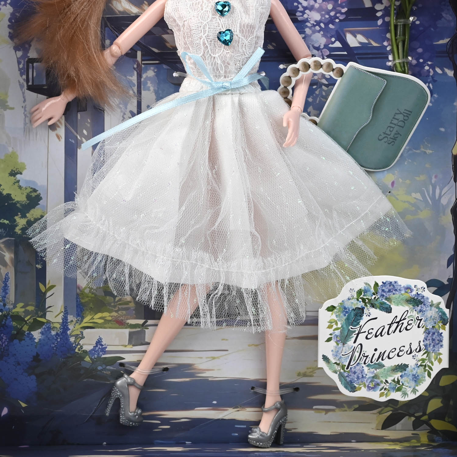 Starry Sky Princess Doll – Elegant Dress & Accessories Playset - Image 4