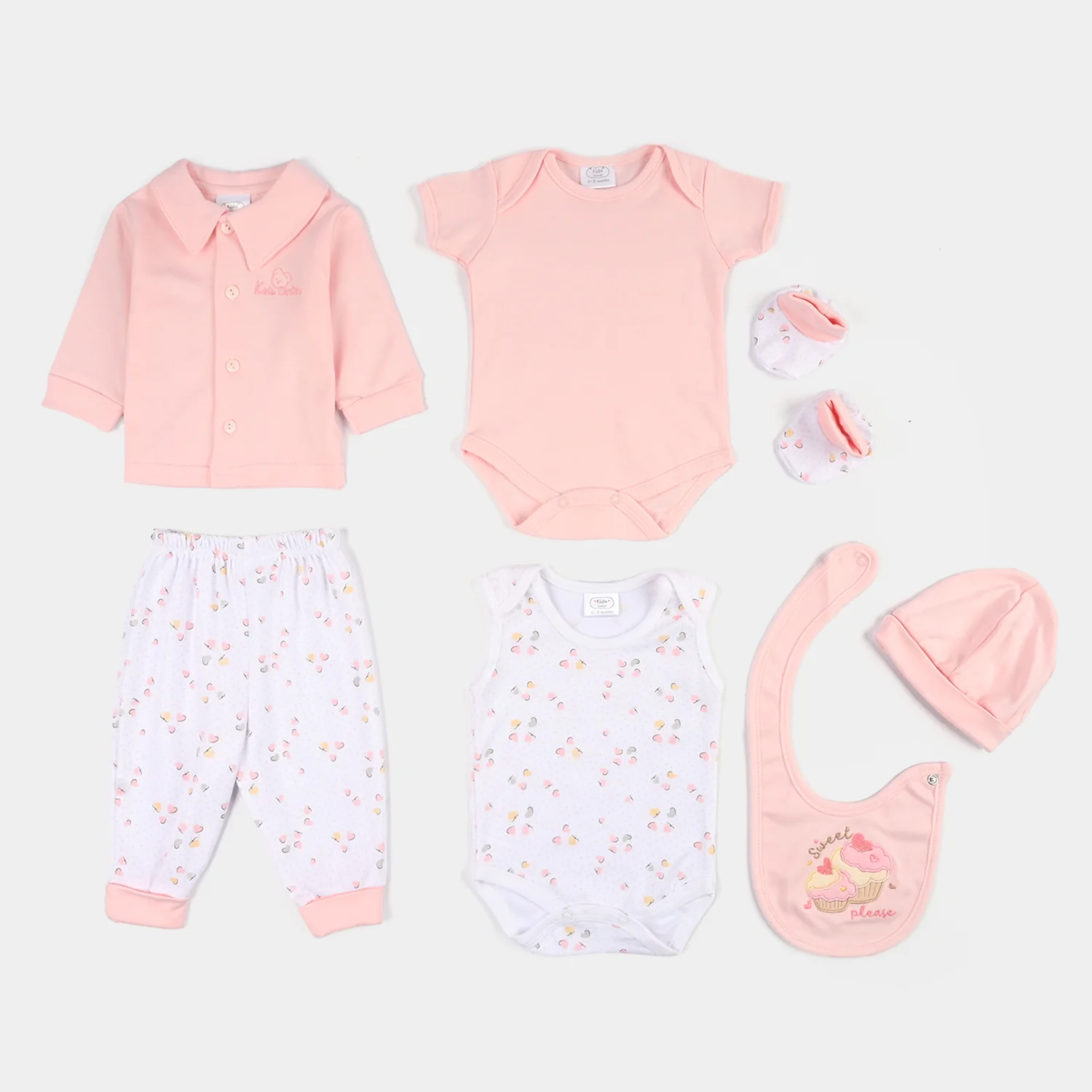 Infant Baby Starter Set 7Pcs | 0-3M