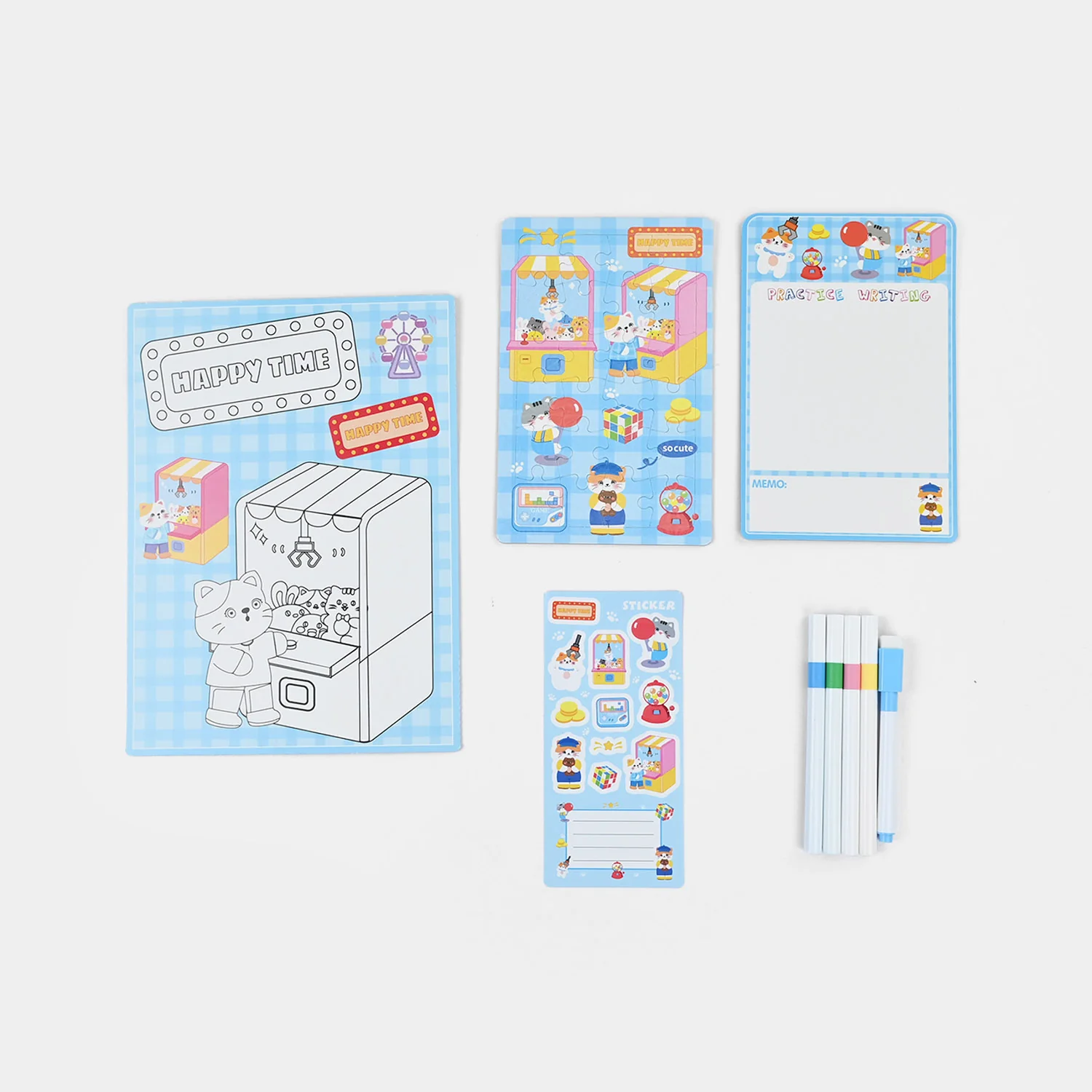 Kids Colouring Flash Activity Pack with Markers & Stickers - Image 2