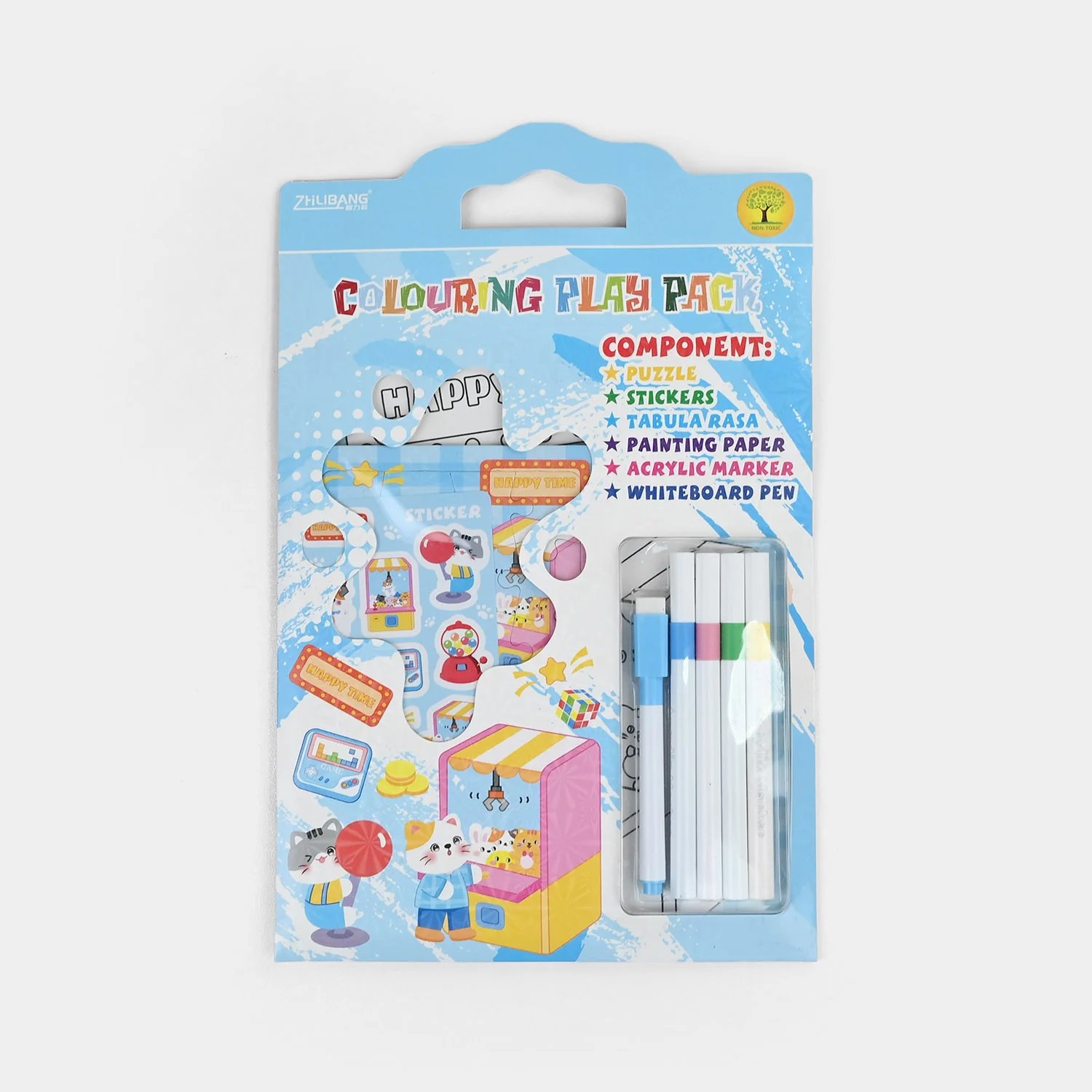 Kids Colouring Flash Activity Pack with Markers & Stickers - Image 3