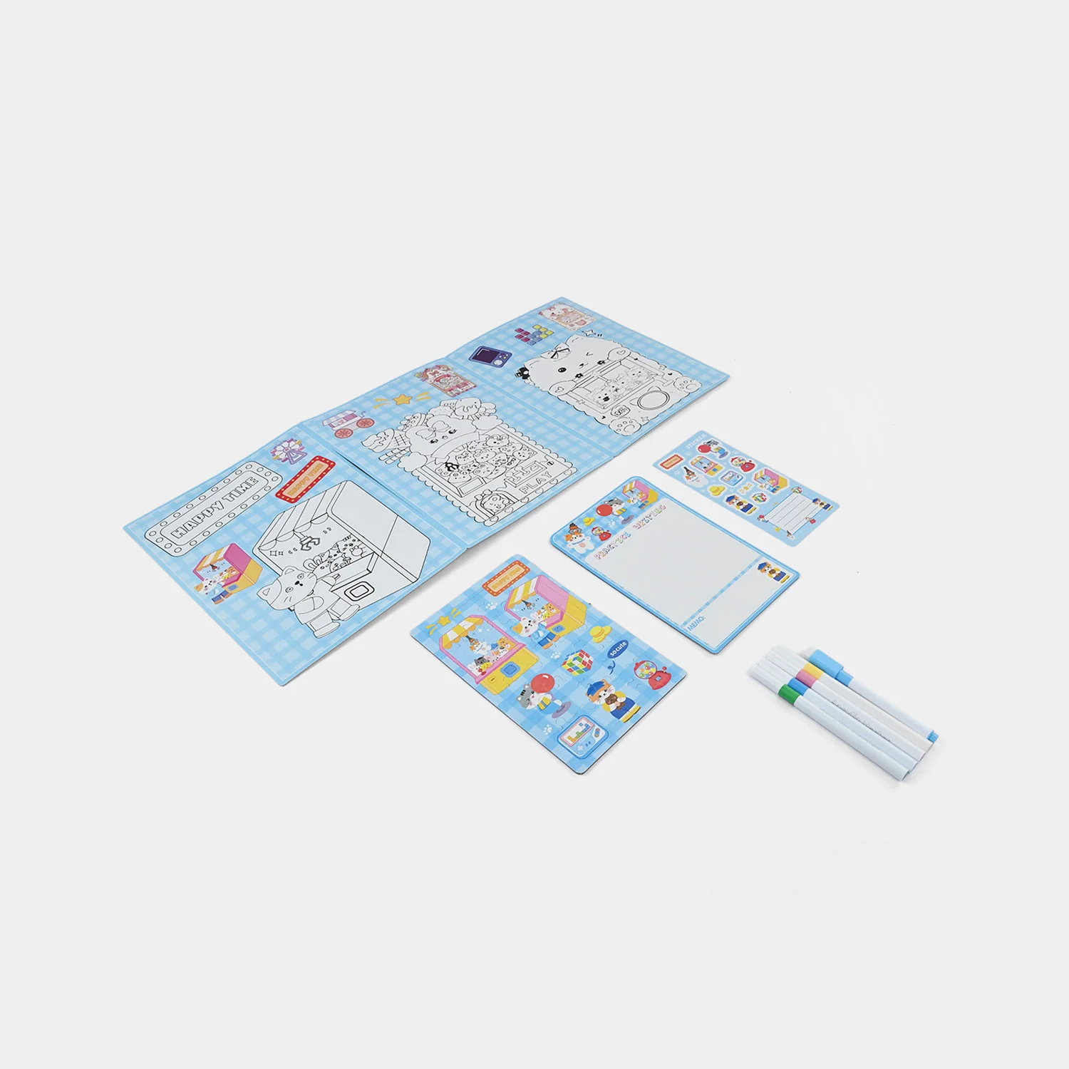 Kids Colouring Flash Activity Pack with Markers & Stickers - Image 6