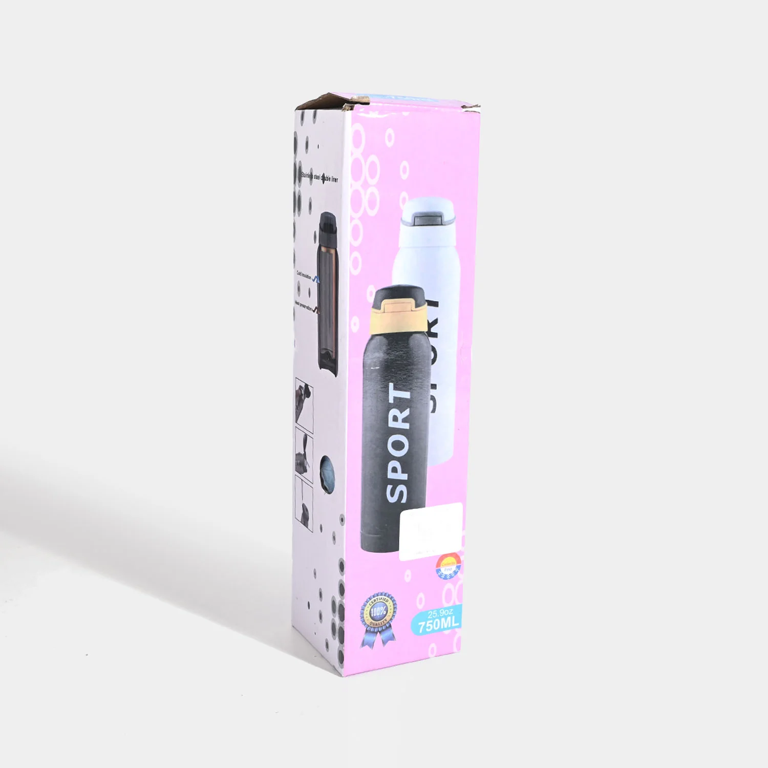 750 ml Insulated Flip-Top Water Bottle - Image 3