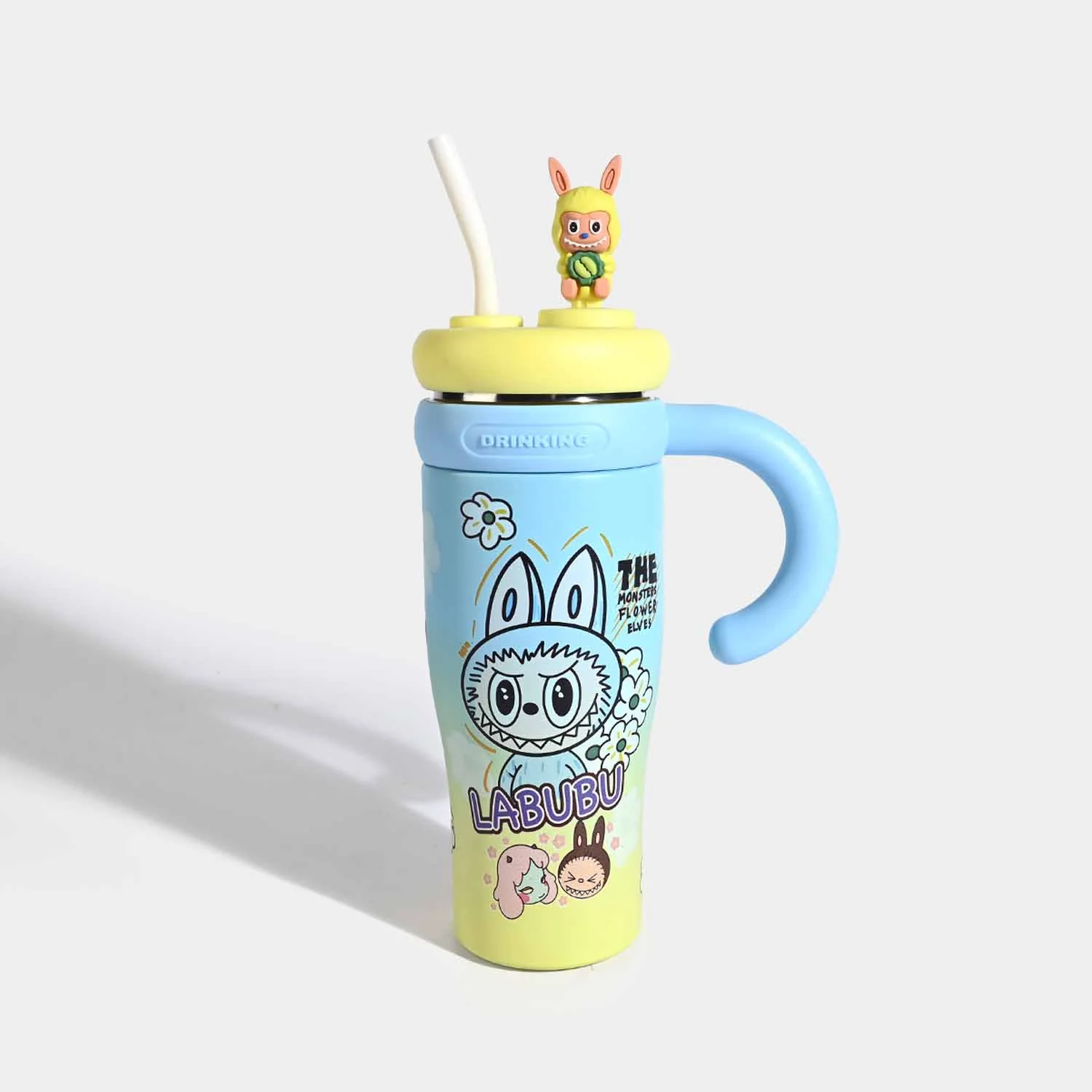Insulated Travel Tumbler with Handle & Straw - Image 4