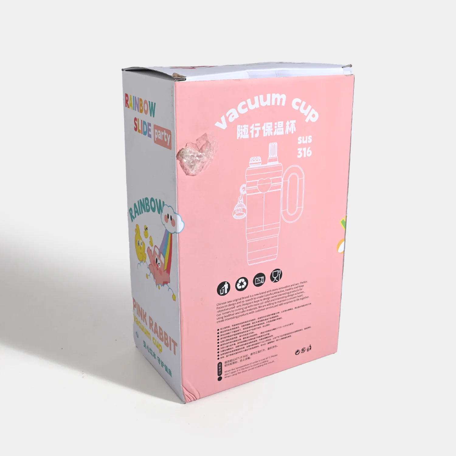 Cartoon Theme Stainless-Steel Tumbler | 850ml - Image 3