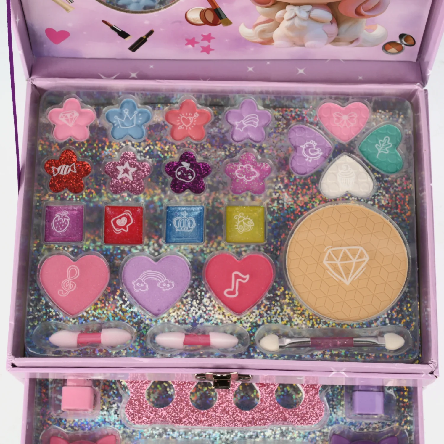 Storage Box Nail Art Makeup Set For Kids - Image 2