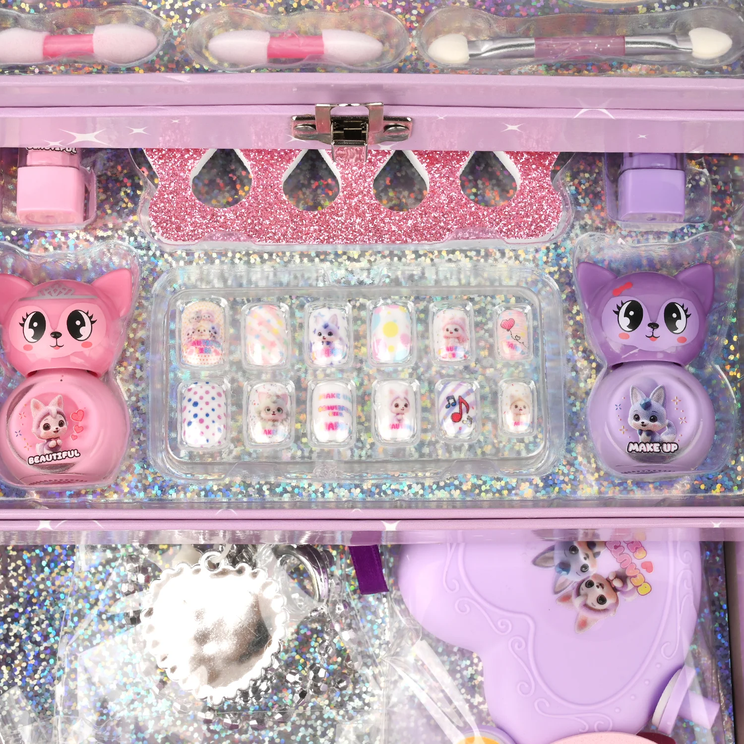 Storage Box Nail Art Makeup Set For Kids - Image 4