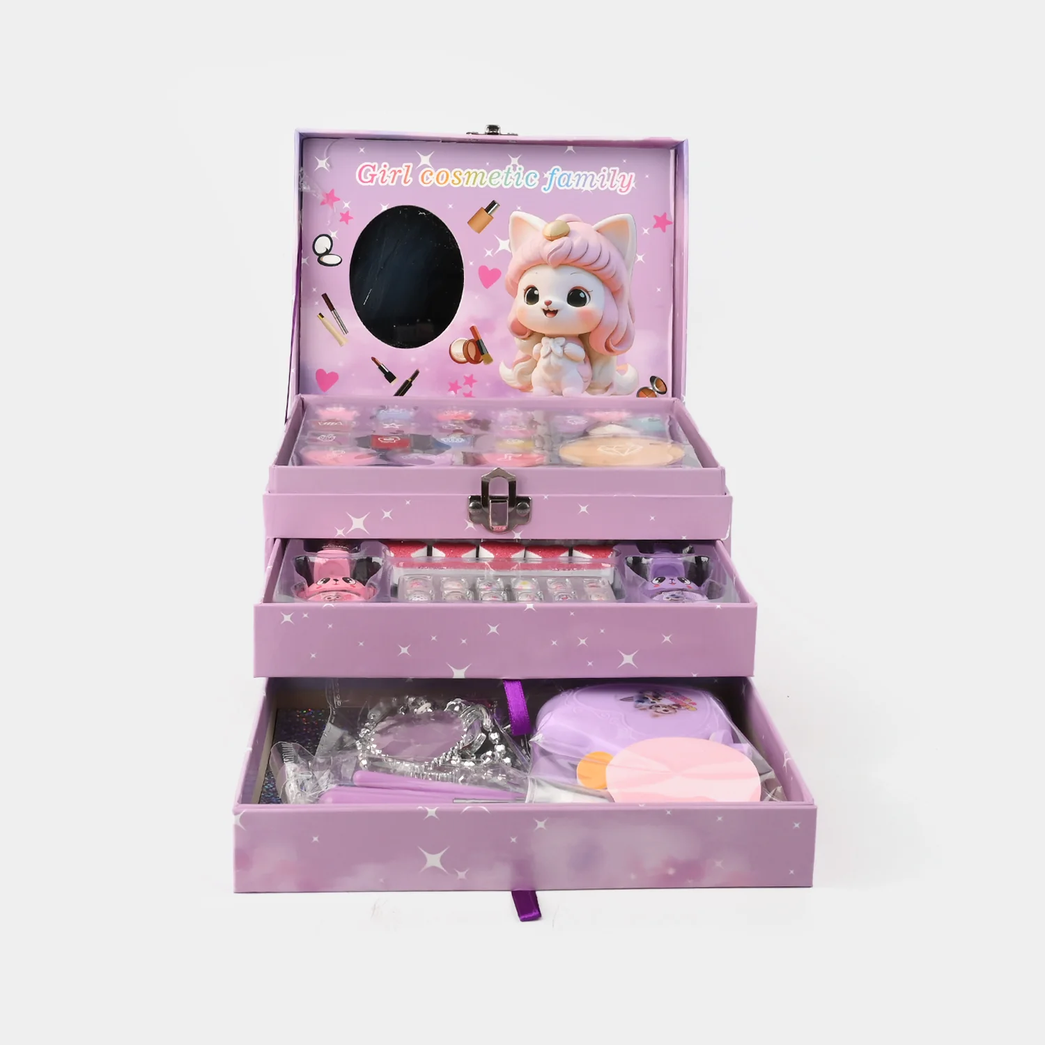 Storage Box Nail Art Makeup Set For Kids - Image 6