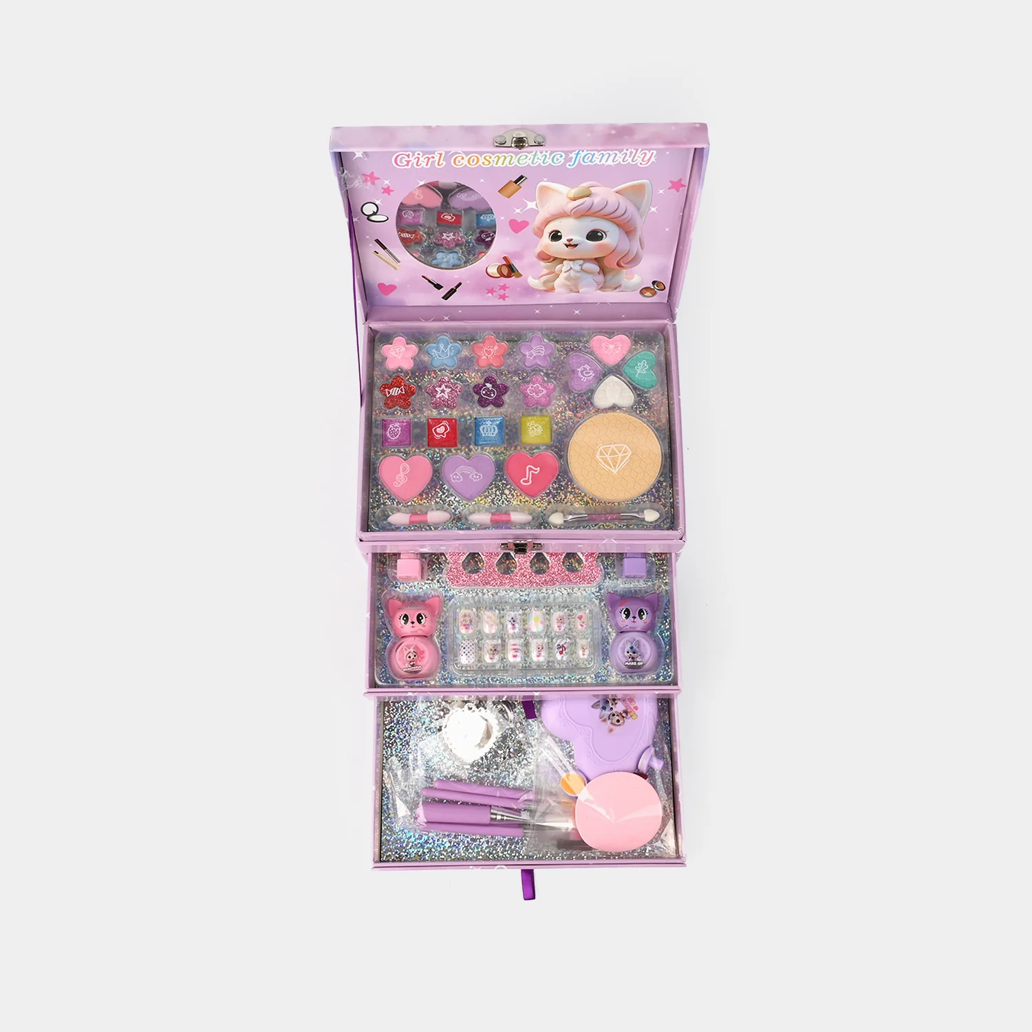 Storage Box Nail Art Makeup Set For Kids - Image 7