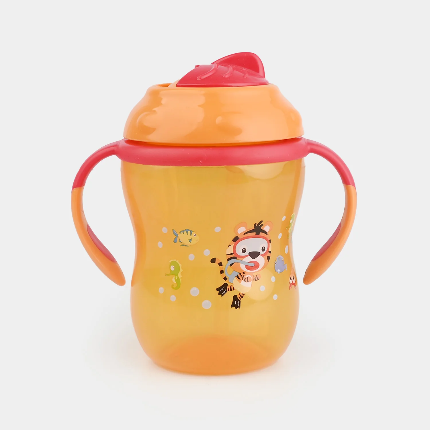 Infant Straw Lid Cup 11Oz 4040 Orange - Image 4