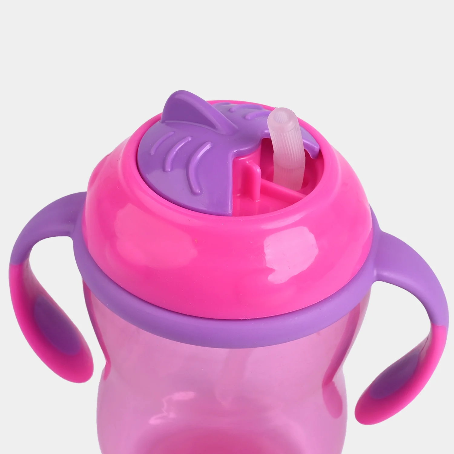 Infant Straw Lid Cup 8Oz 4040 Pink - Image 3
