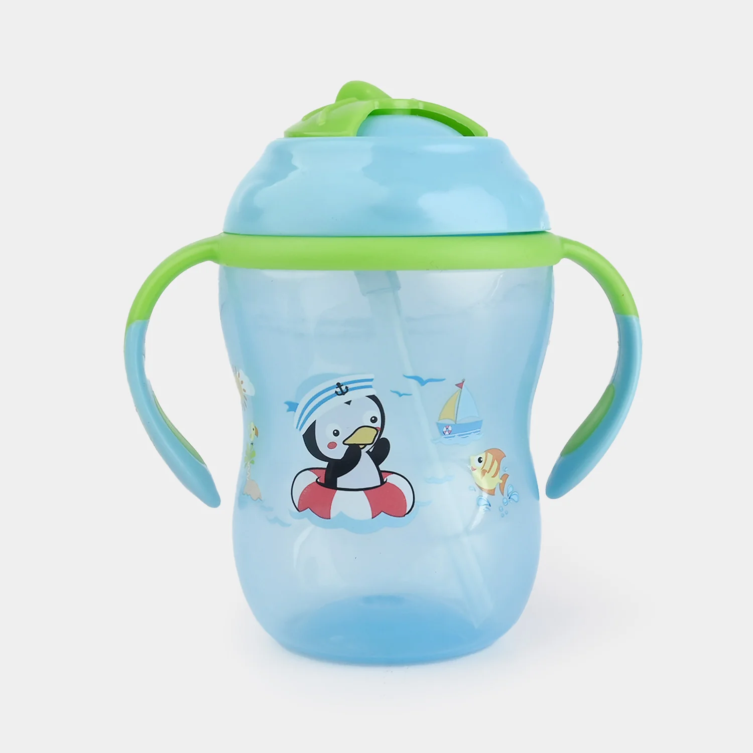 Infant Straw Lid Cup 9Oz 4040 Blue - Image 4