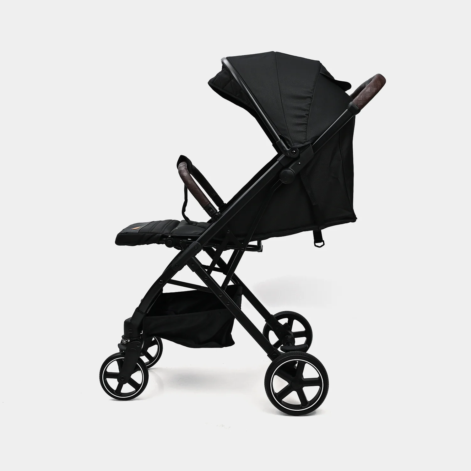 Foldable Lightweight Baby Stroller | 6518 Black - Image 5