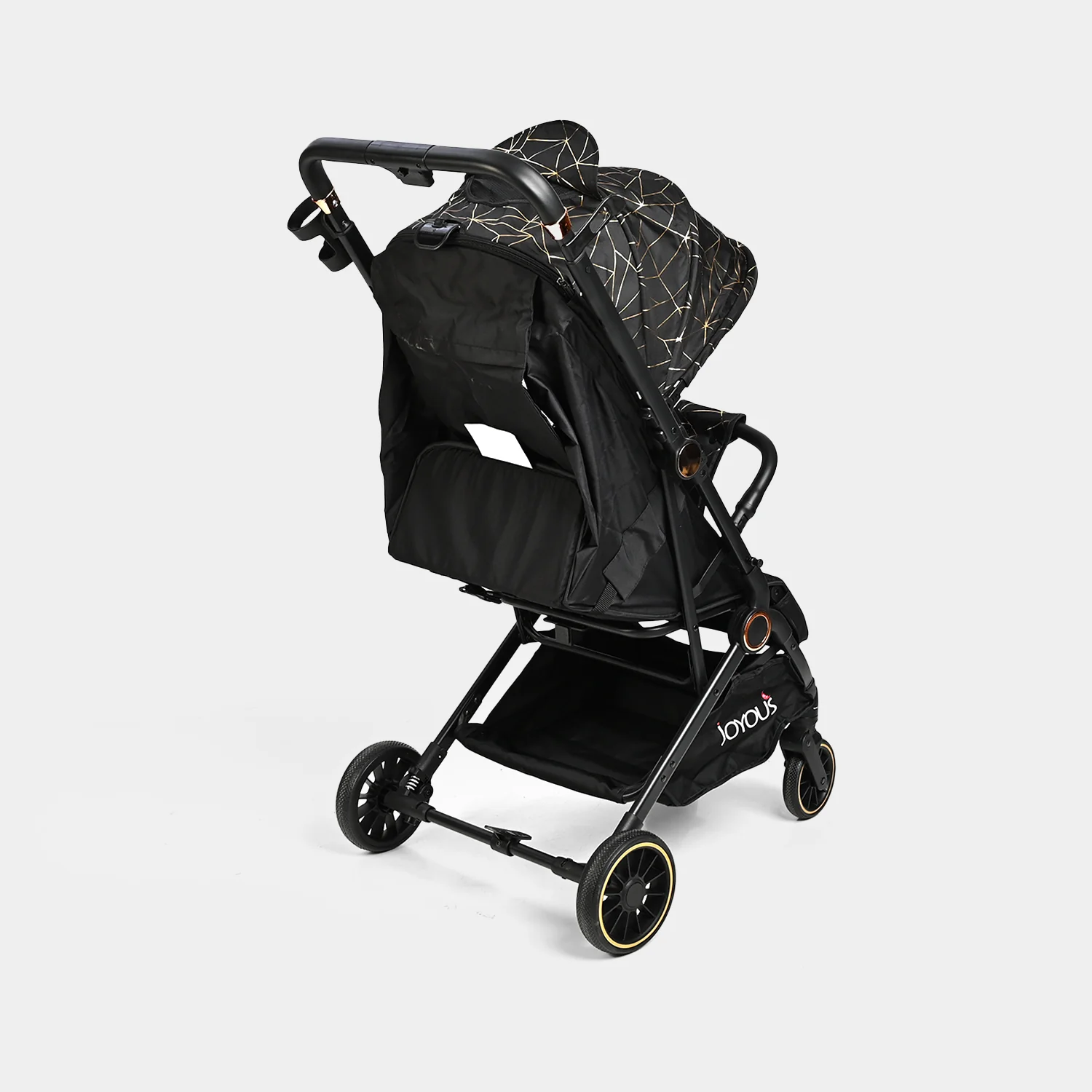 Compact & Foldable Baby Stroller | JY09 Black - Image 5