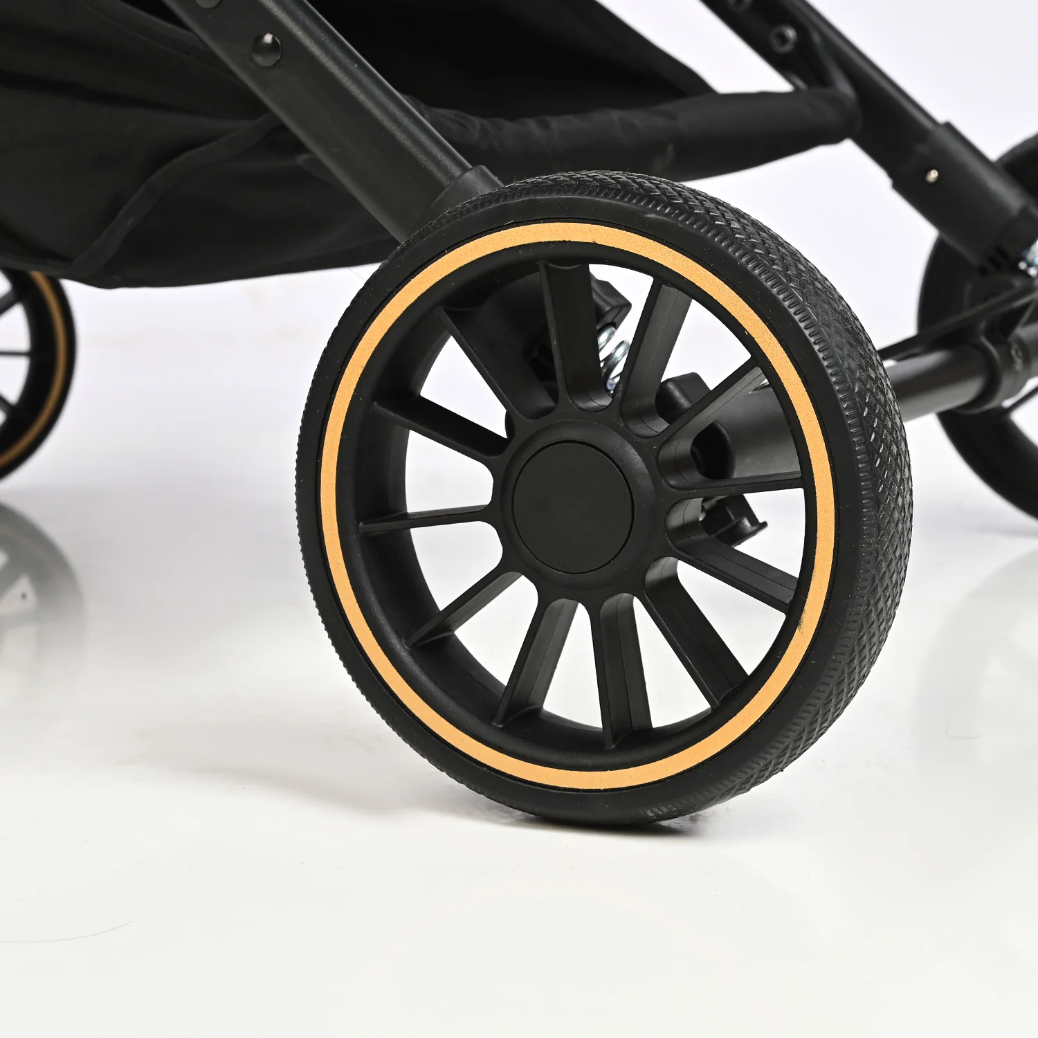 Compact & Foldable Baby Stroller | JY09 Black - Image 8