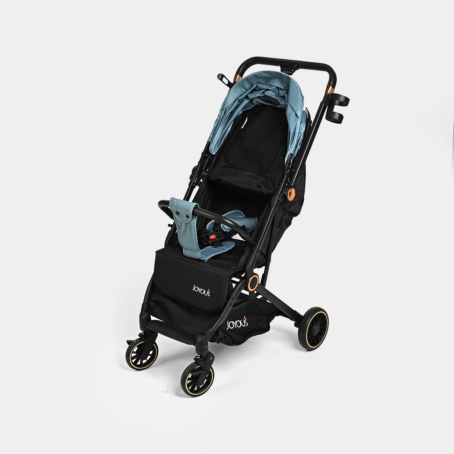 Compact & Foldable Baby Stroller | JY09 Blue - Image 3