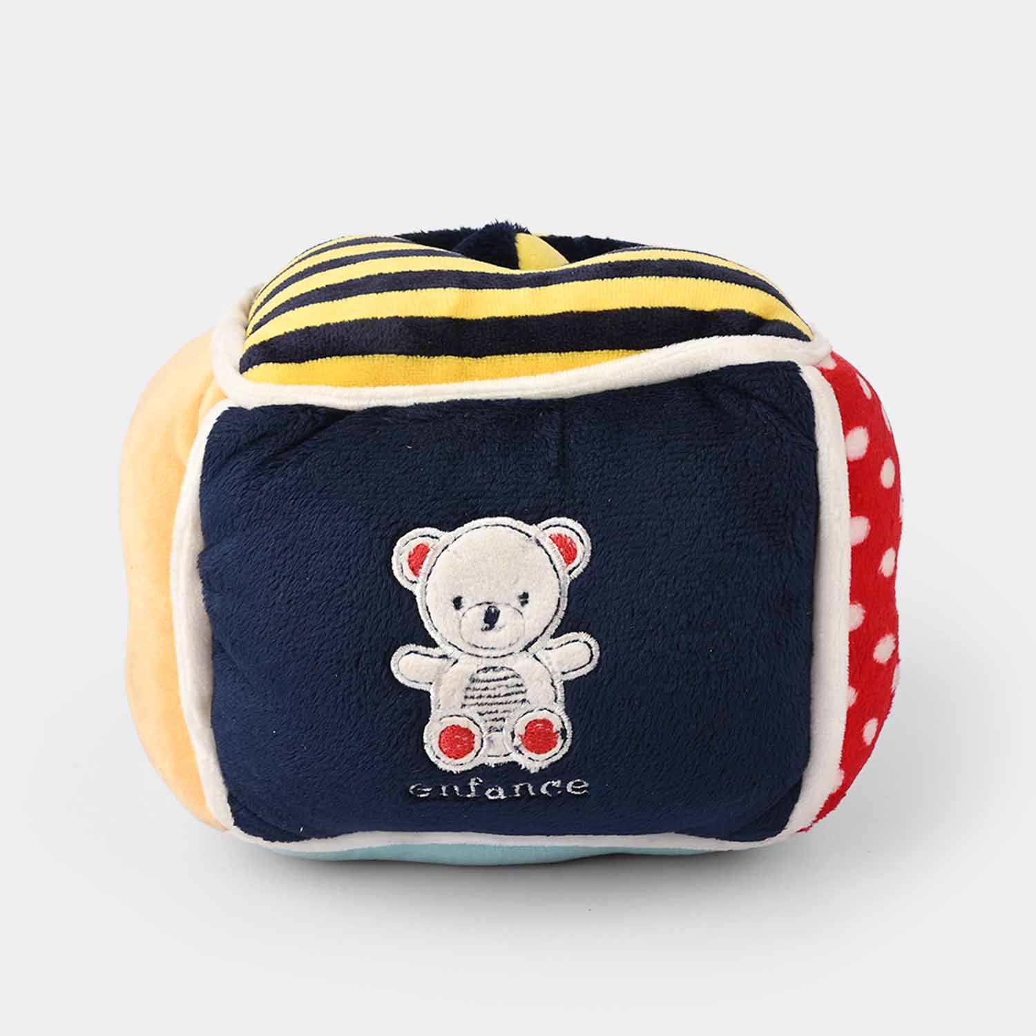 Soft Plush Activity Cube Toy for Babies - Image 2