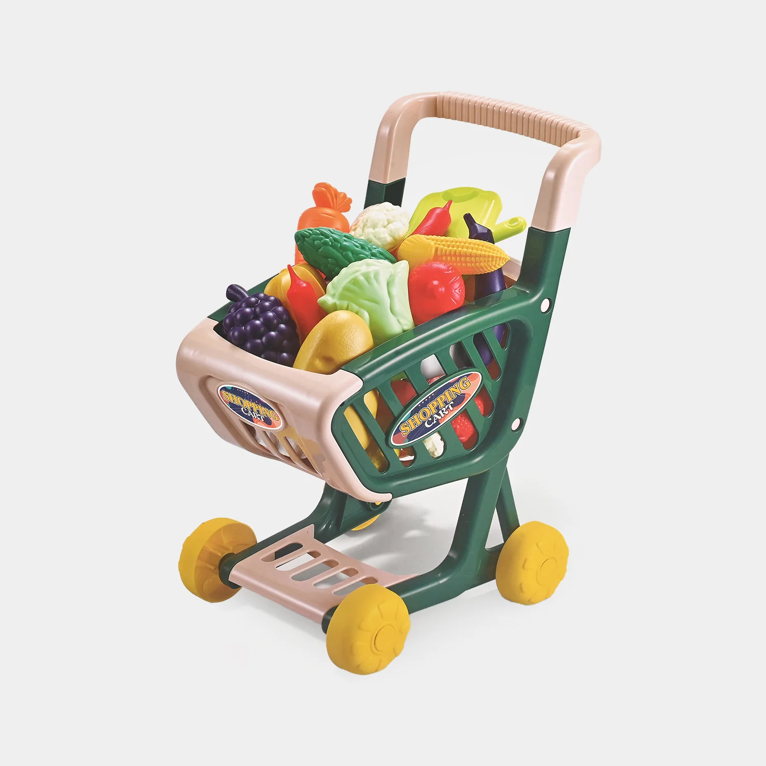 Supermarket Shopping Cart Play Set for Kids - Image 2