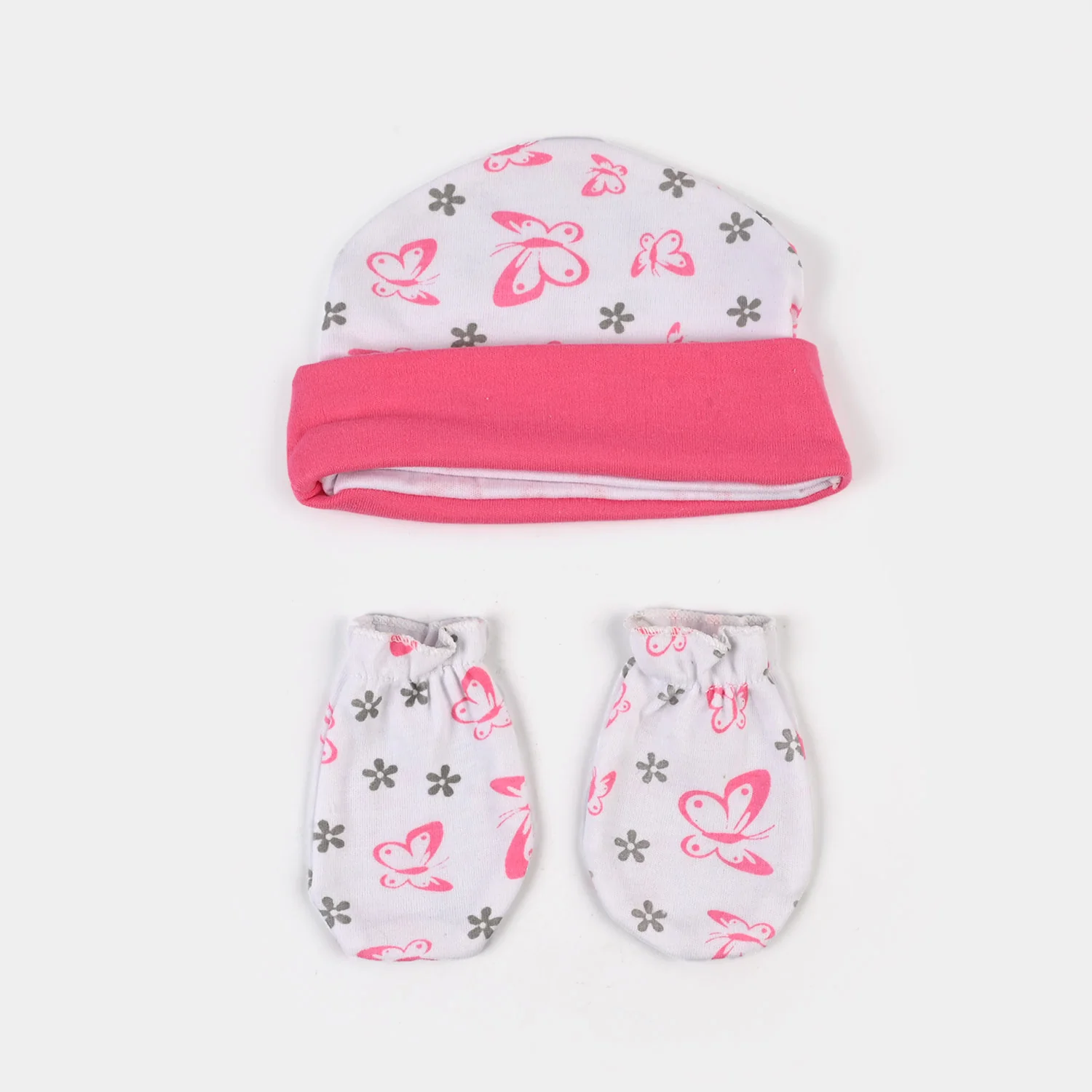 Baby Swaddle with Cap & Mittens Set - Image 3