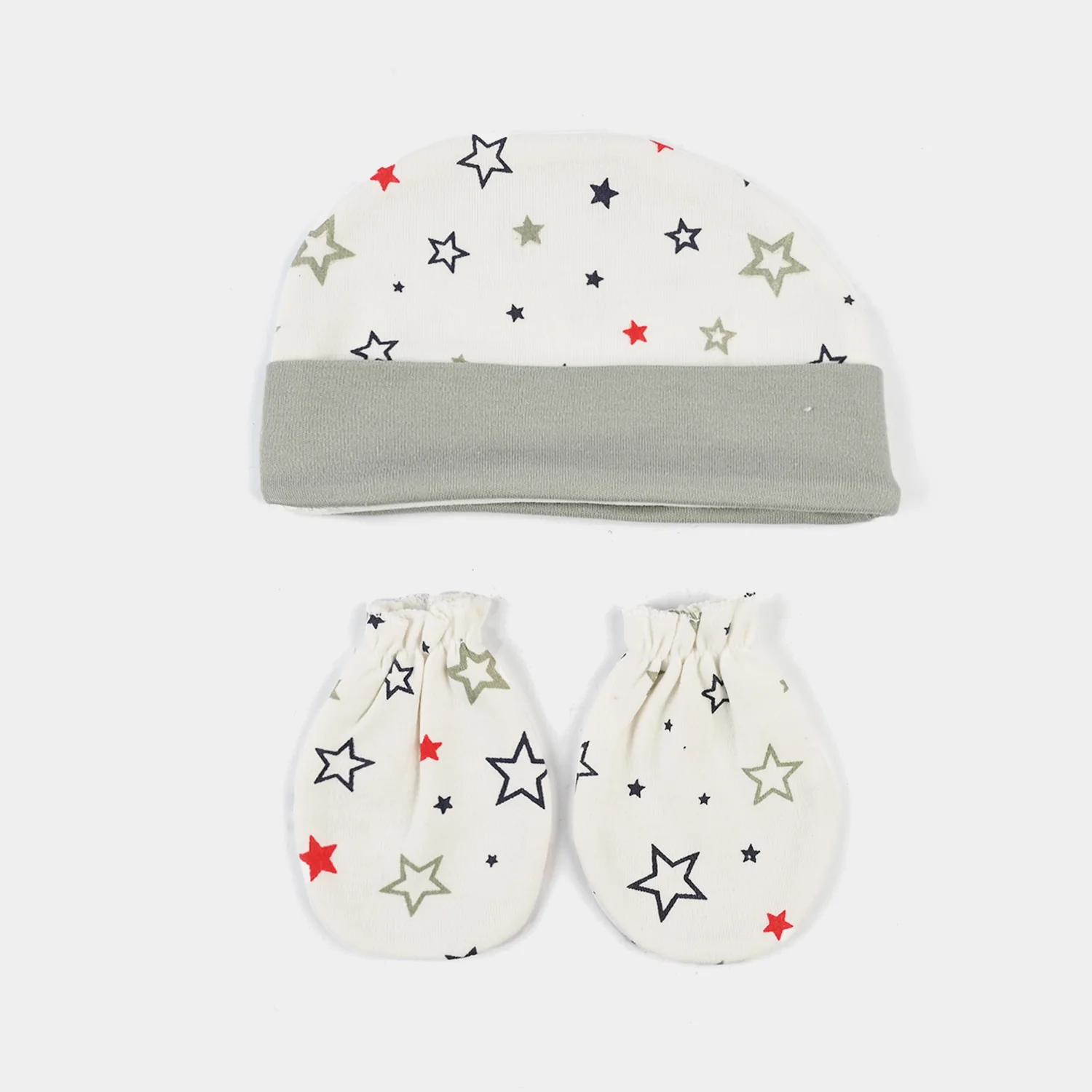 Baby Swaddle with Cap & Mittens Set - Image 3