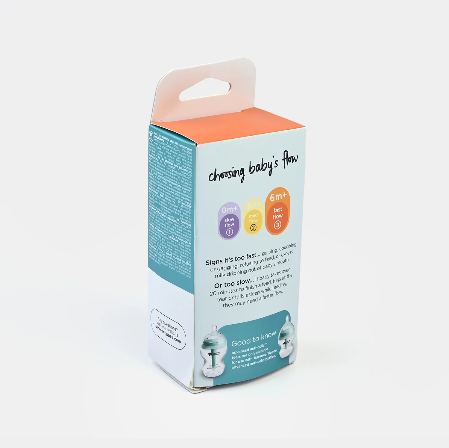 Natural Start Adv Anti Colic Fast Flow Soft Teat 2-PK - Image 3