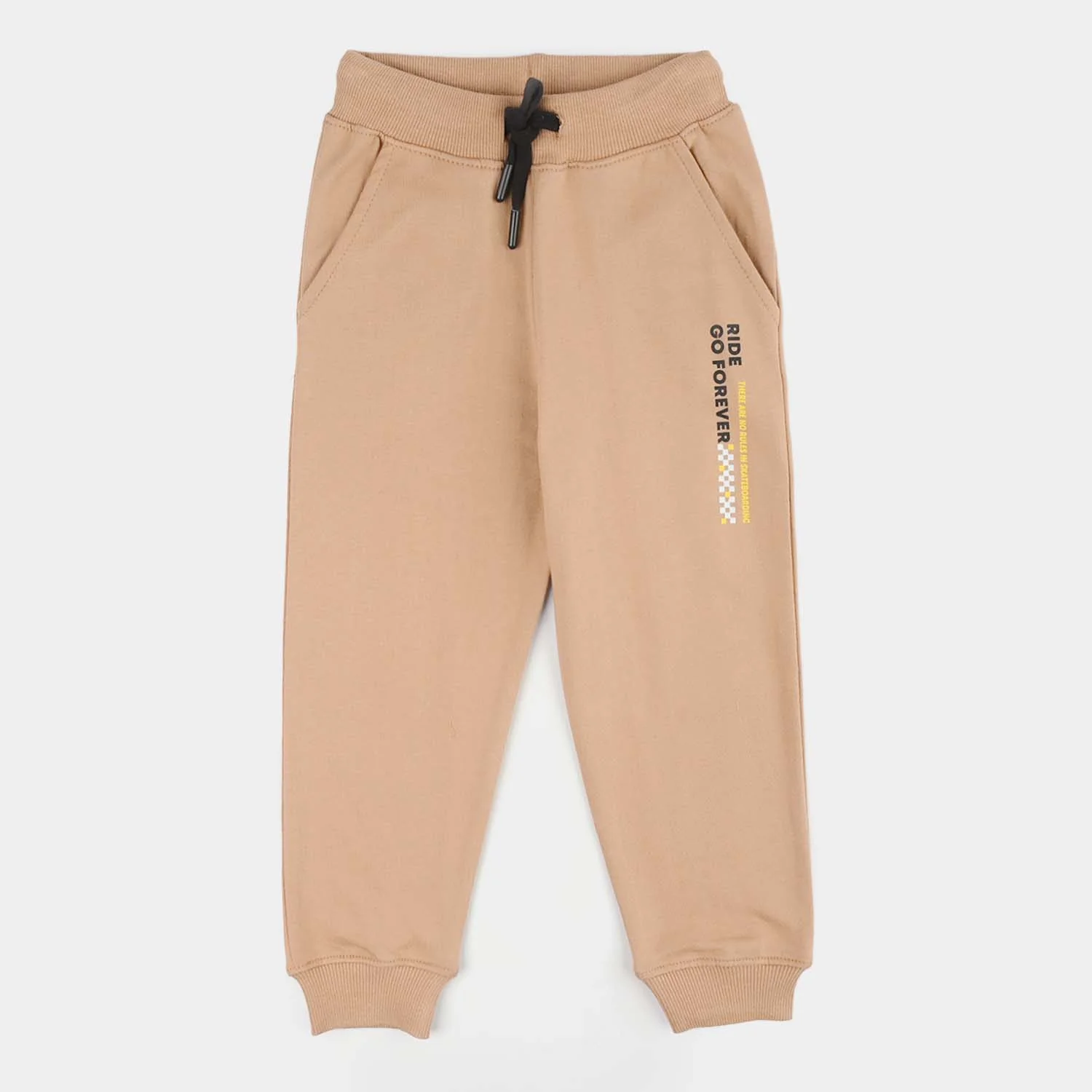 Teens Boys Jersey/Terry Pajama (Ride) - Brown