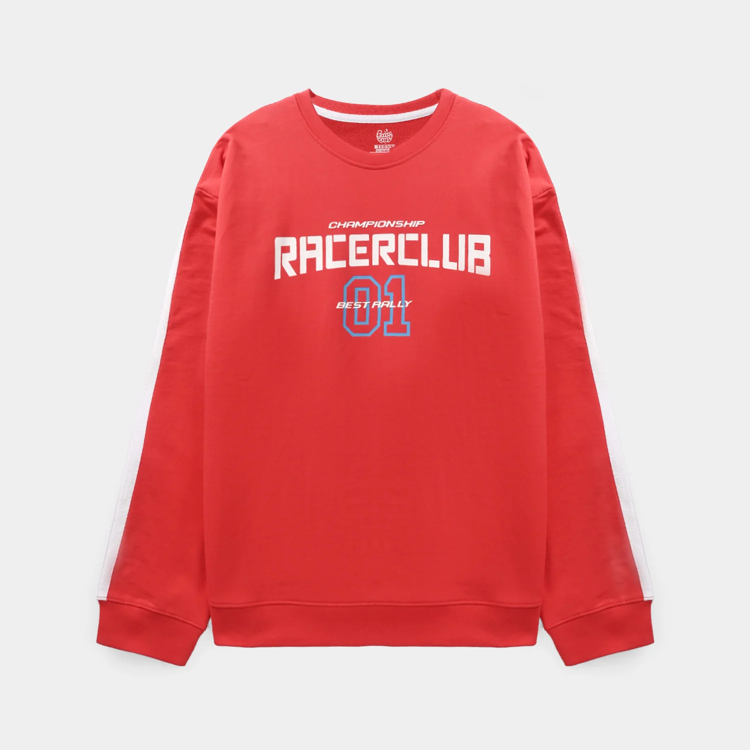 Teens Boys Jersey/Terry Sweatshirt (Racerclub) - Red