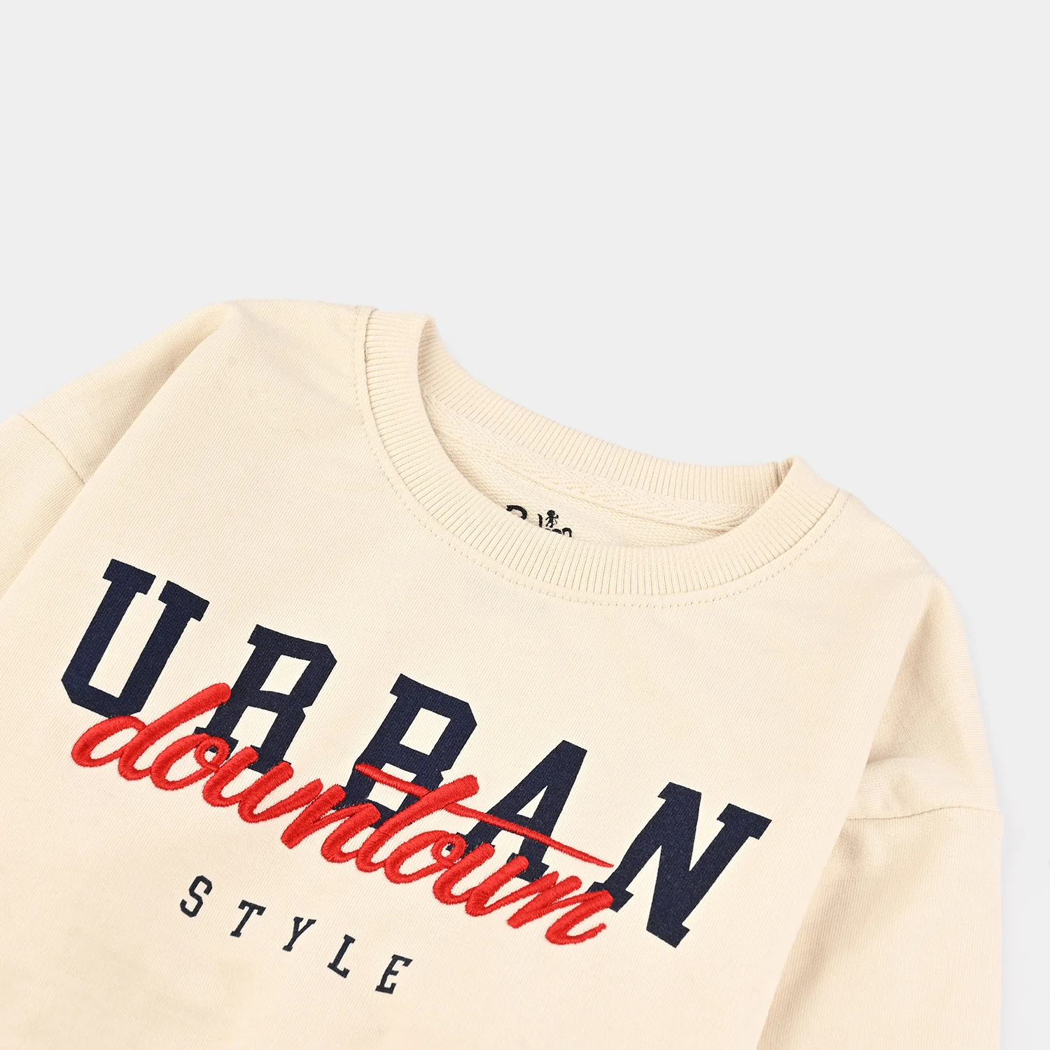 Teens Boys Jersey/Terry Sweatshirt Urban-Off-white - Image 3