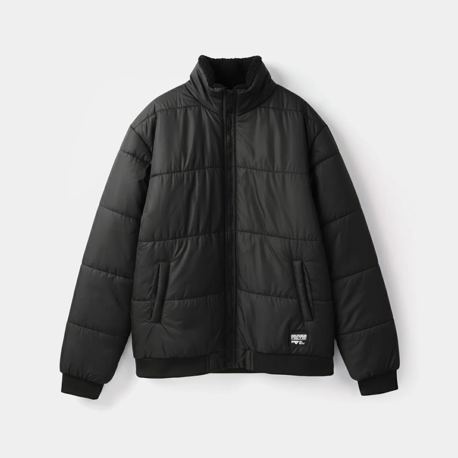 Teens Boys Puffer Jacket - Black