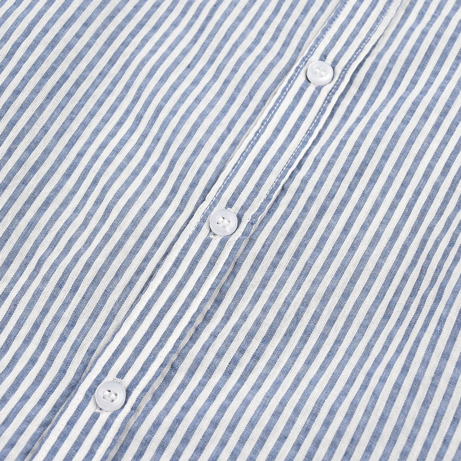 Teens Boys Yarn Dyed Shirt (Blue Stripe) - Image 3
