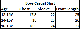 Teens Boys Yarn Dyed Shirt (Solid)-L/GREY - Image 5