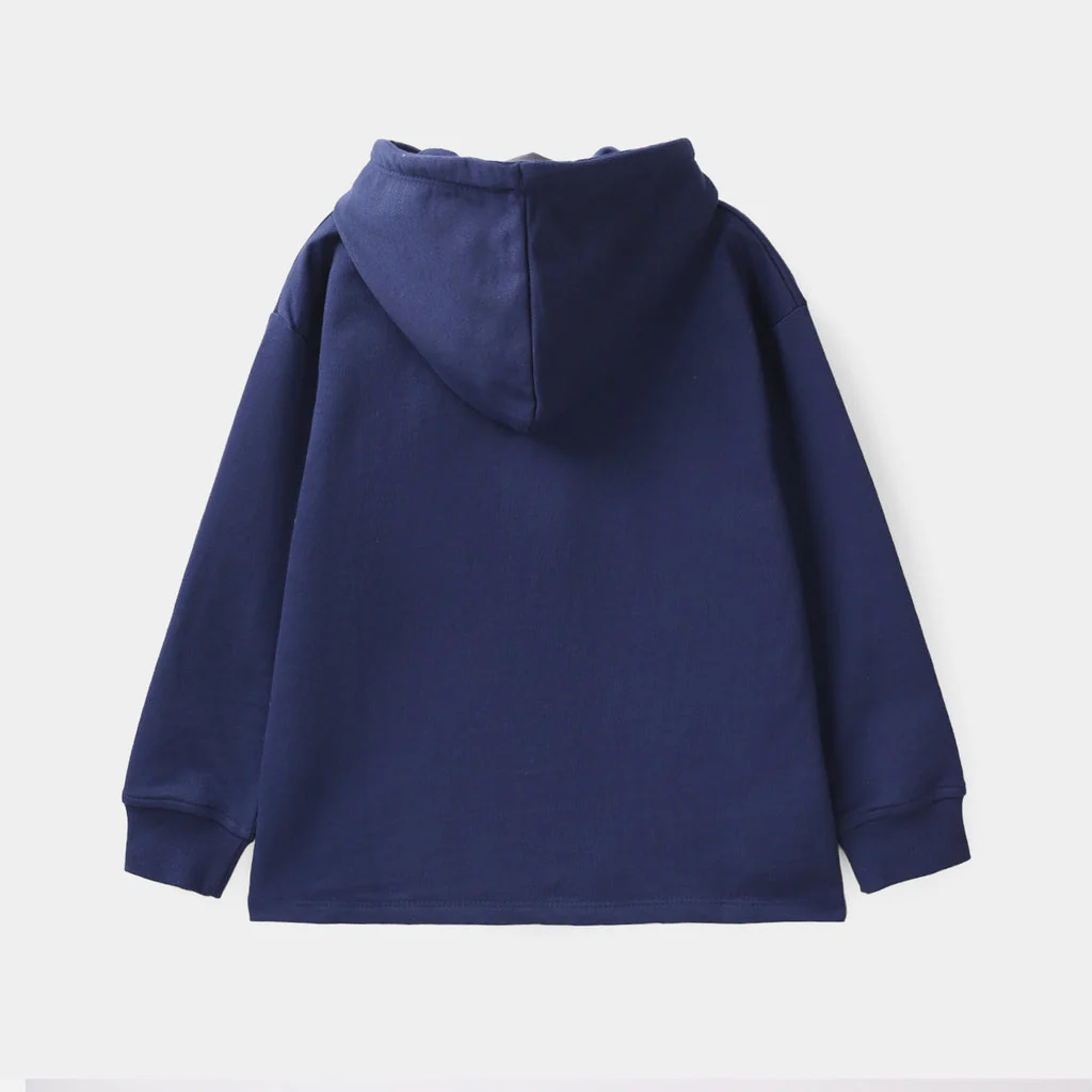 Teens Girls Jersey/Terry 2 Piece Suit Bow-NAVY - Image 4