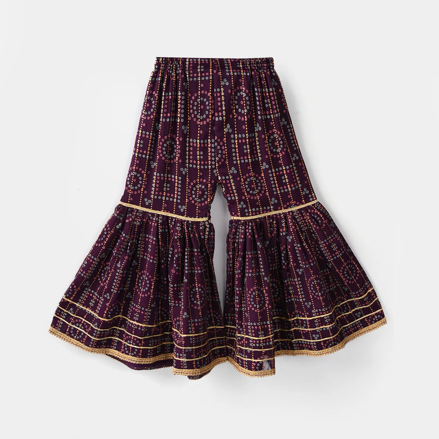 Teens Girls Chiffon 3Pcs - Purple - Image 4