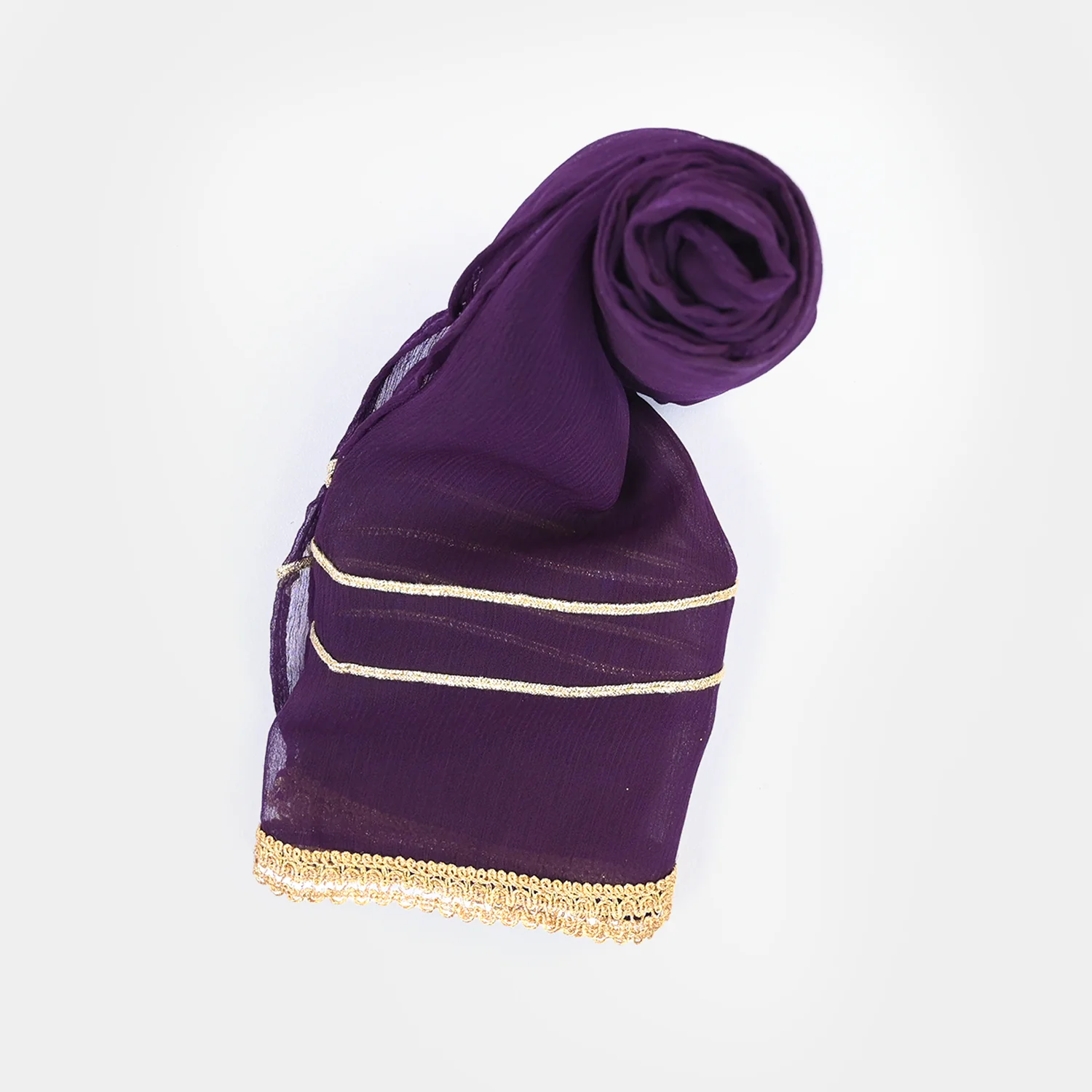 Teens Girls Chiffon 3Pcs - Purple - Image 5