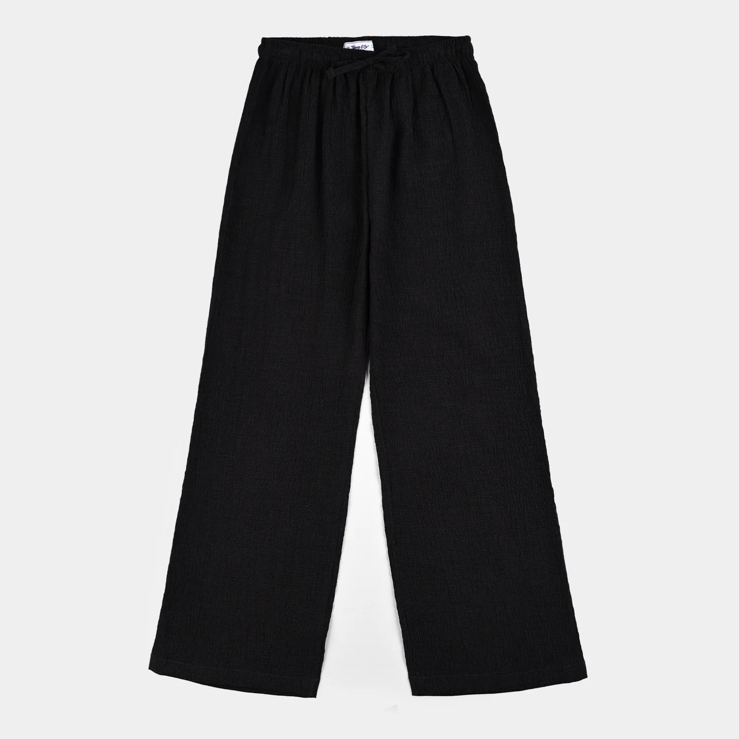 Teens Girls Cotton Trouser - black