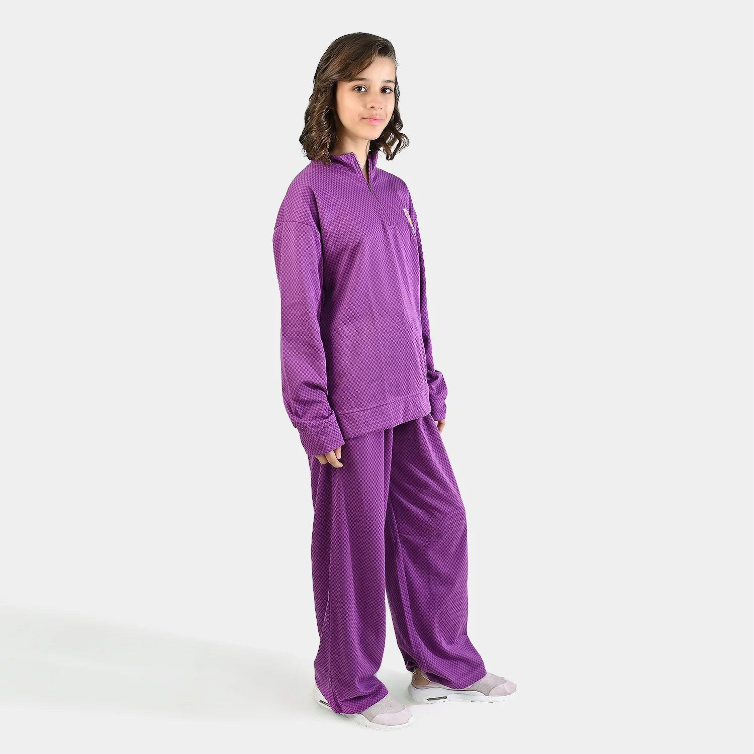 Teens Girls Jacquard 2 Piece BETTER DAYS-Purple - Image 5