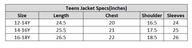 Teens Boys Puffer Jacket - Black - Image 5