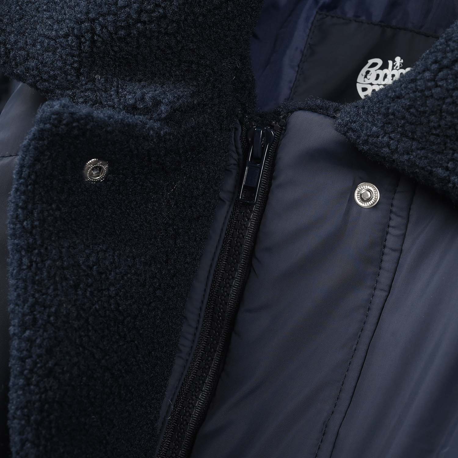 Teens Girls Polyster Puffer Jacket Cozychilc-NAVY - Image 2